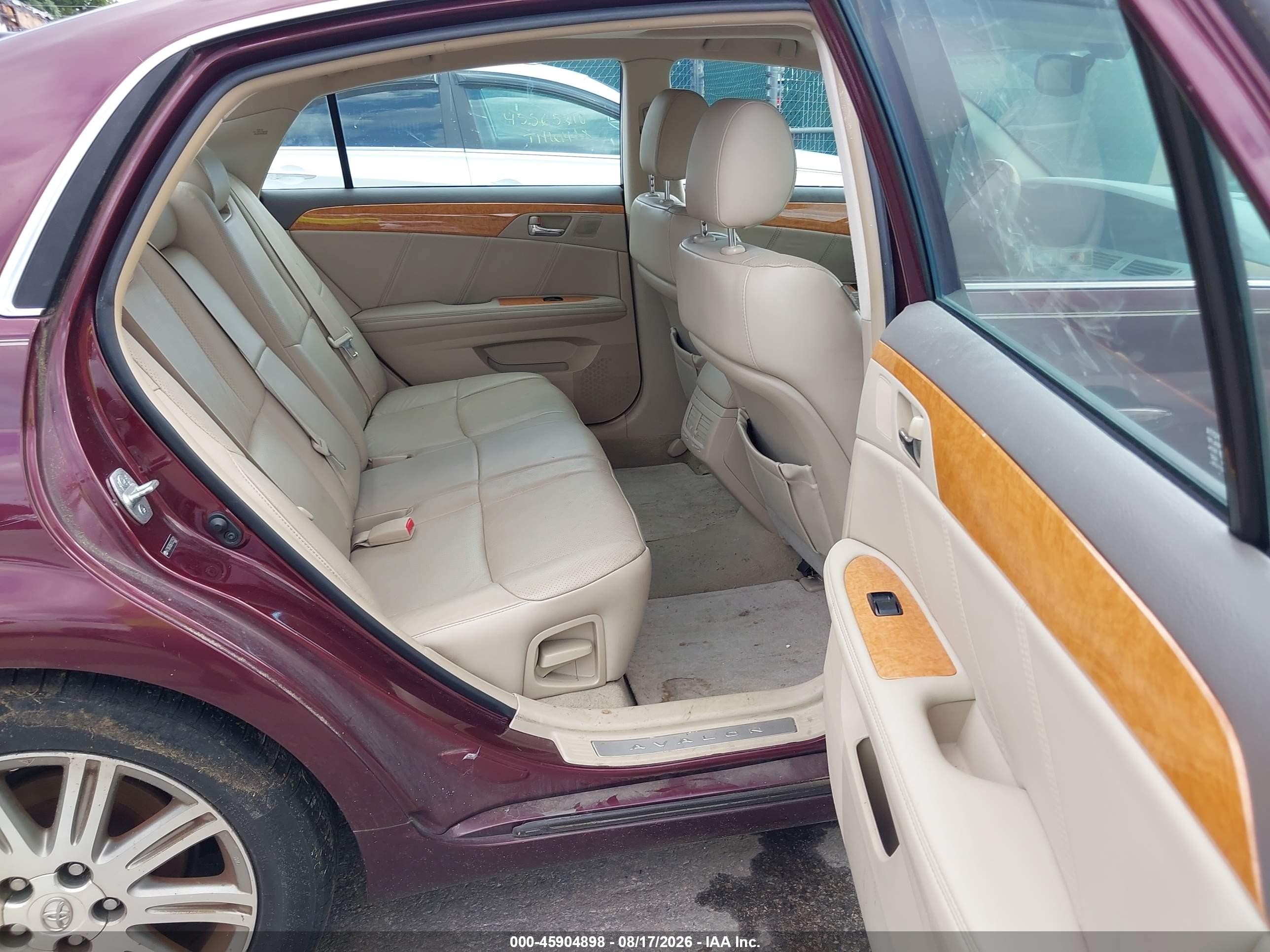 2007 Toyota Avalon Limited Бордовый vin: 4T1BK36B67U235501