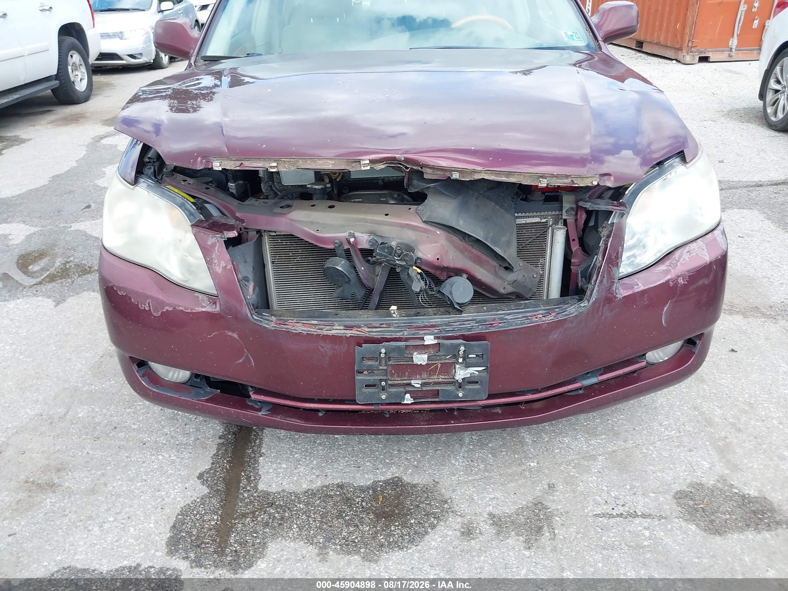 2007 Toyota Avalon Limited Бордовый vin: 4T1BK36B67U235501