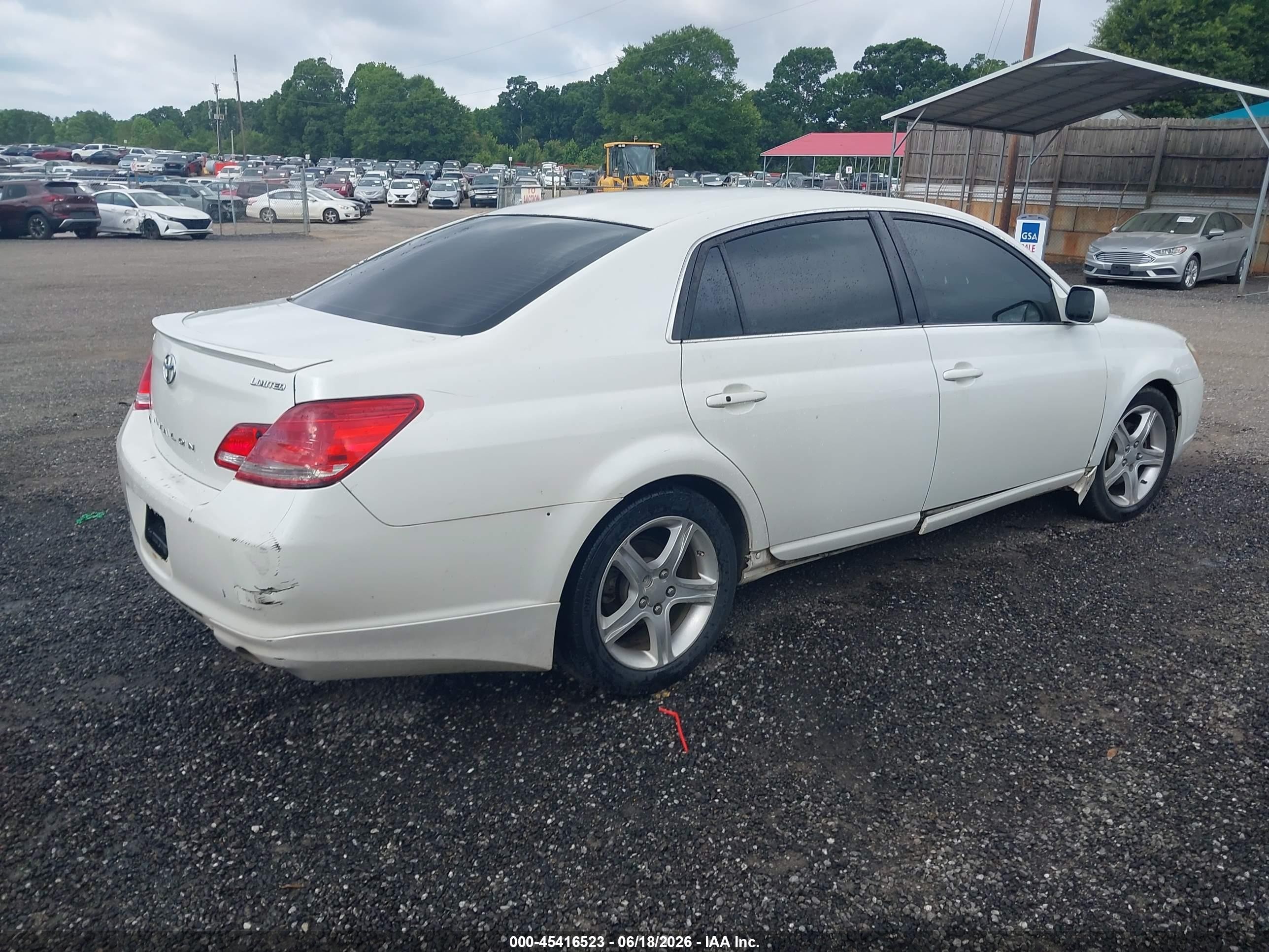 2007 Toyota Avalon Limited White vin: 4T1BK36B67U236566