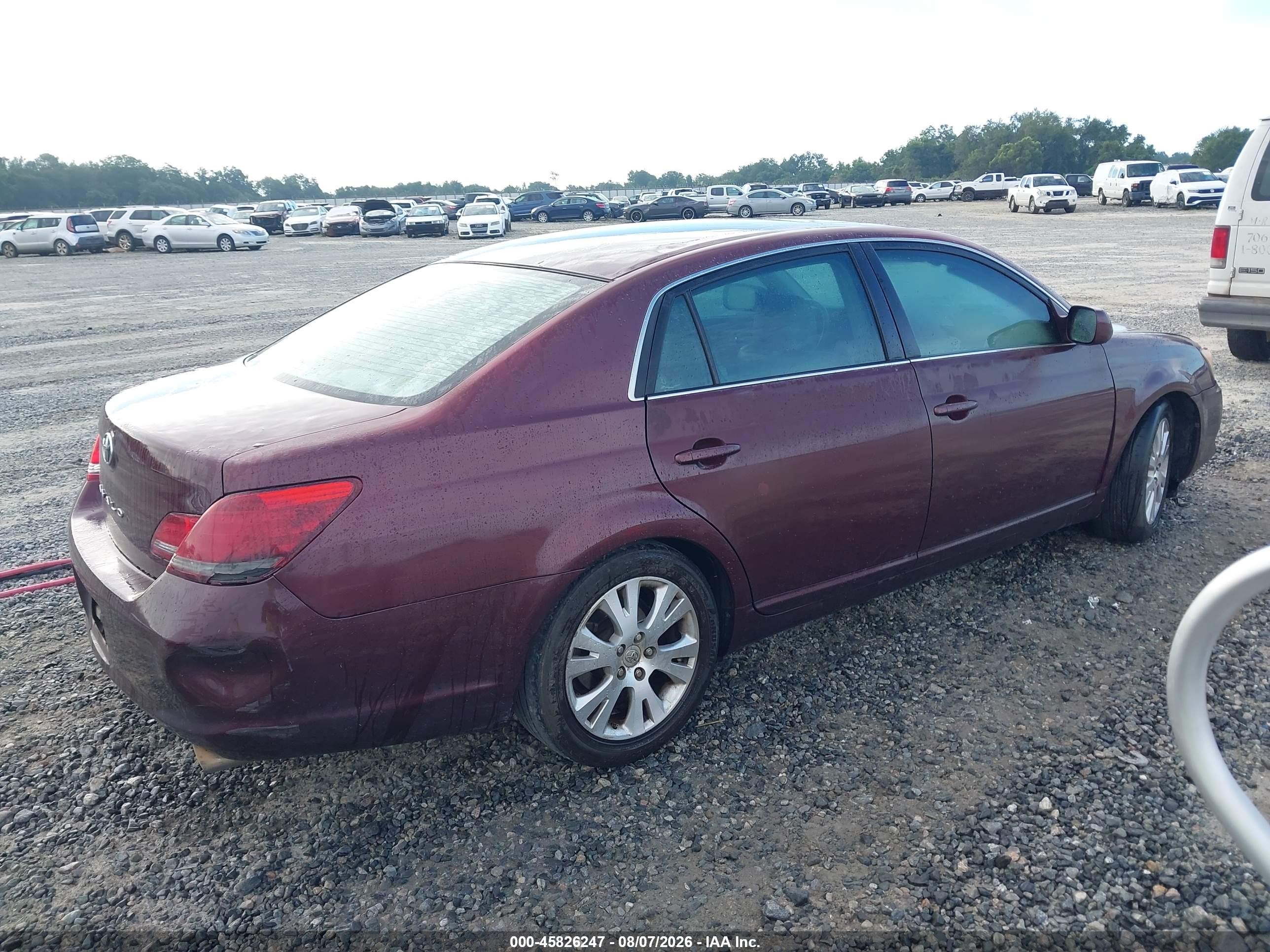 2008 Toyota Avalon Xls Burgundy vin: 4T1BK36B68U284635