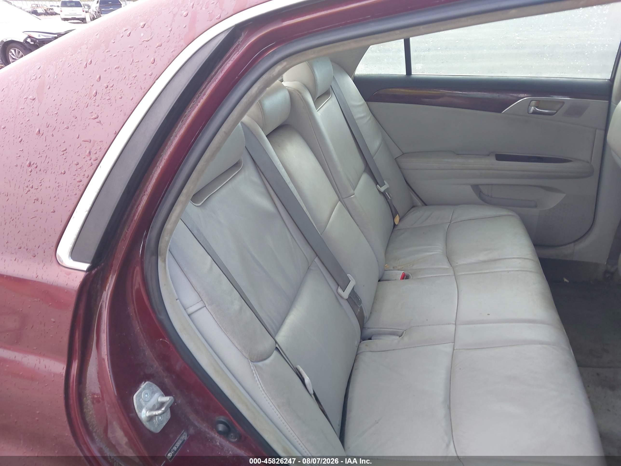 2008 Toyota Avalon Xls Burgundy vin: 4T1BK36B68U284635