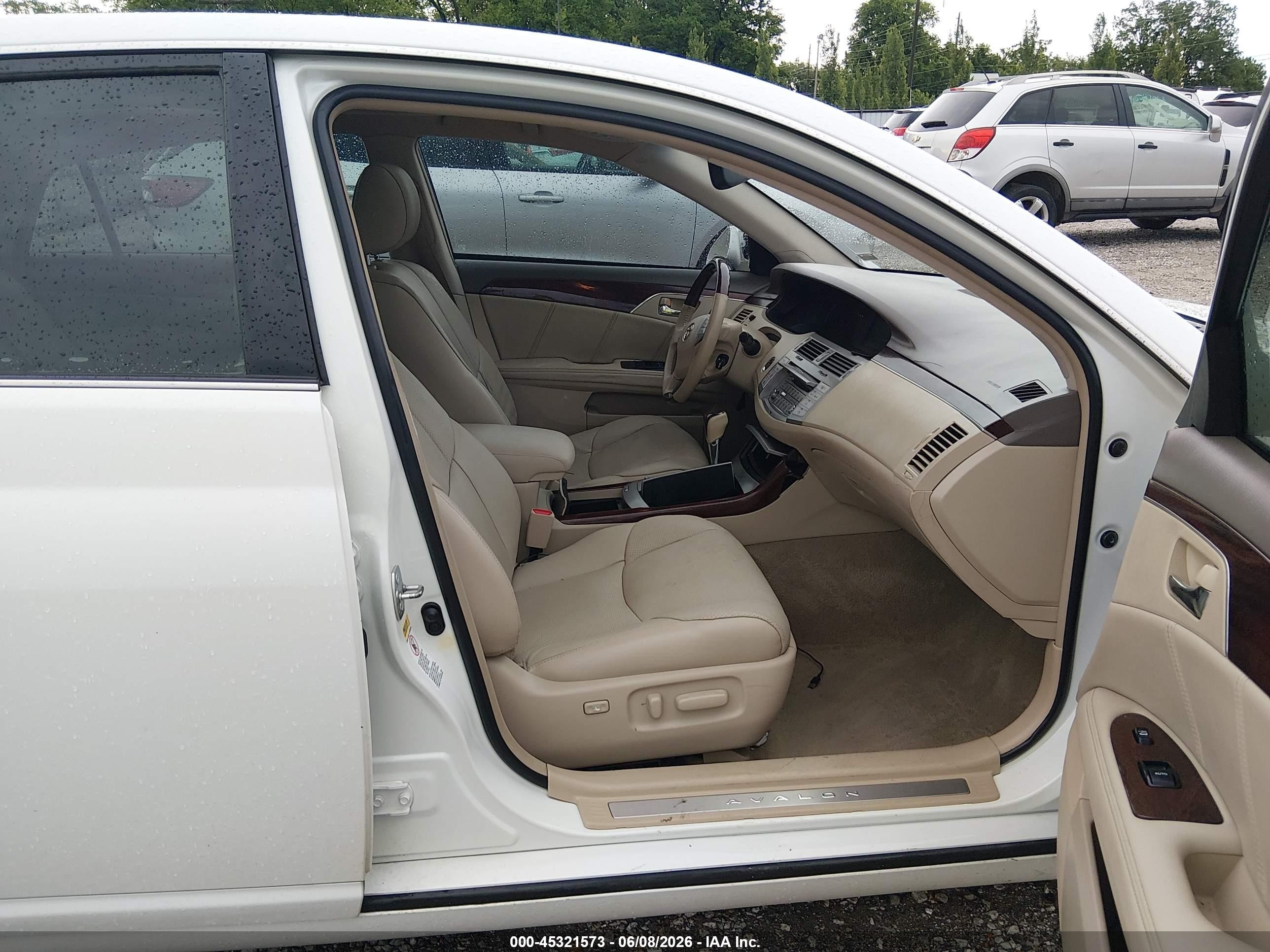 2008 Toyota Avalon Limited White vin: 4T1BK36B68U292296