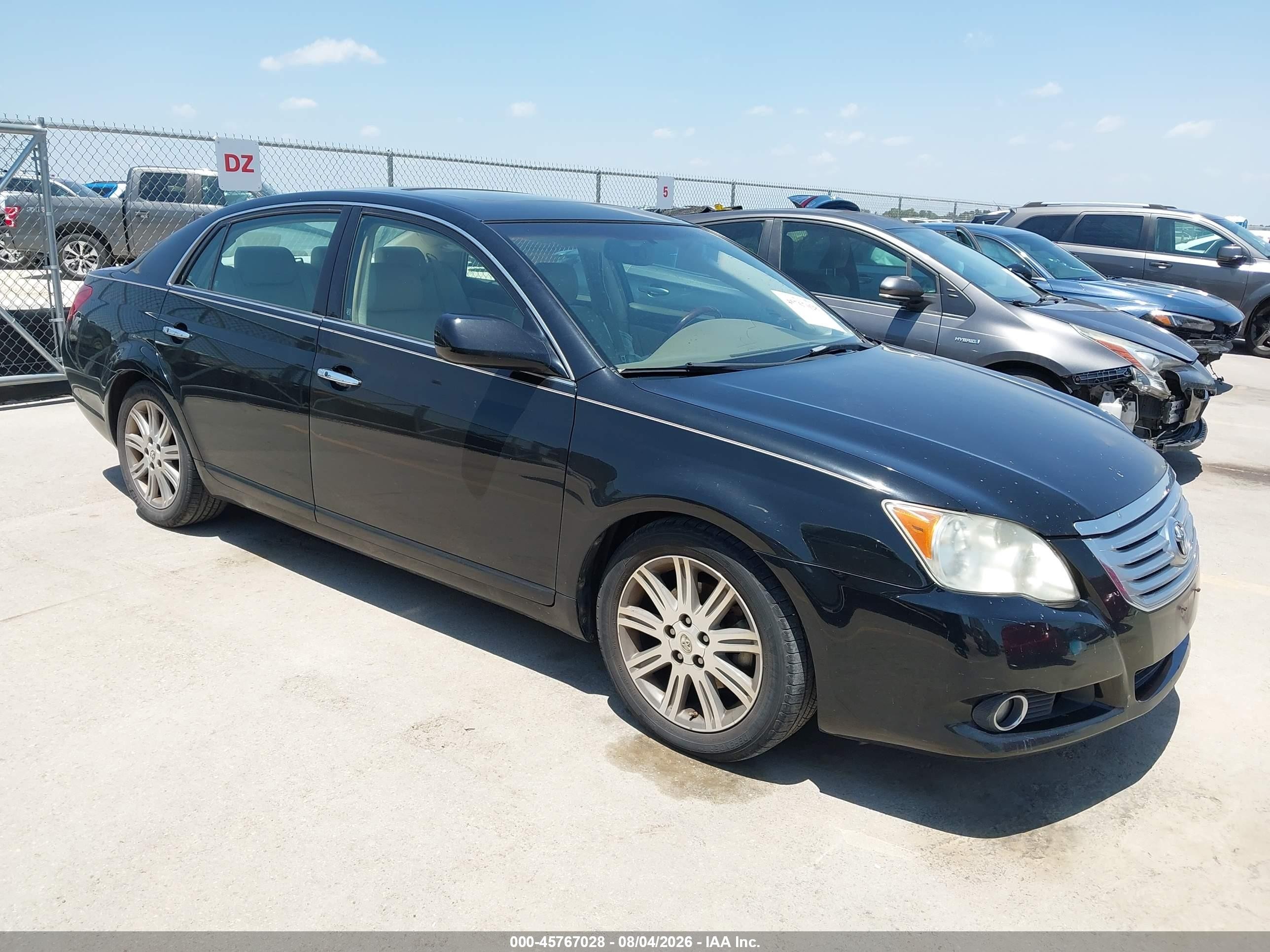 2008 Toyota Avalon Limited Black vin: 4T1BK36B68U295201