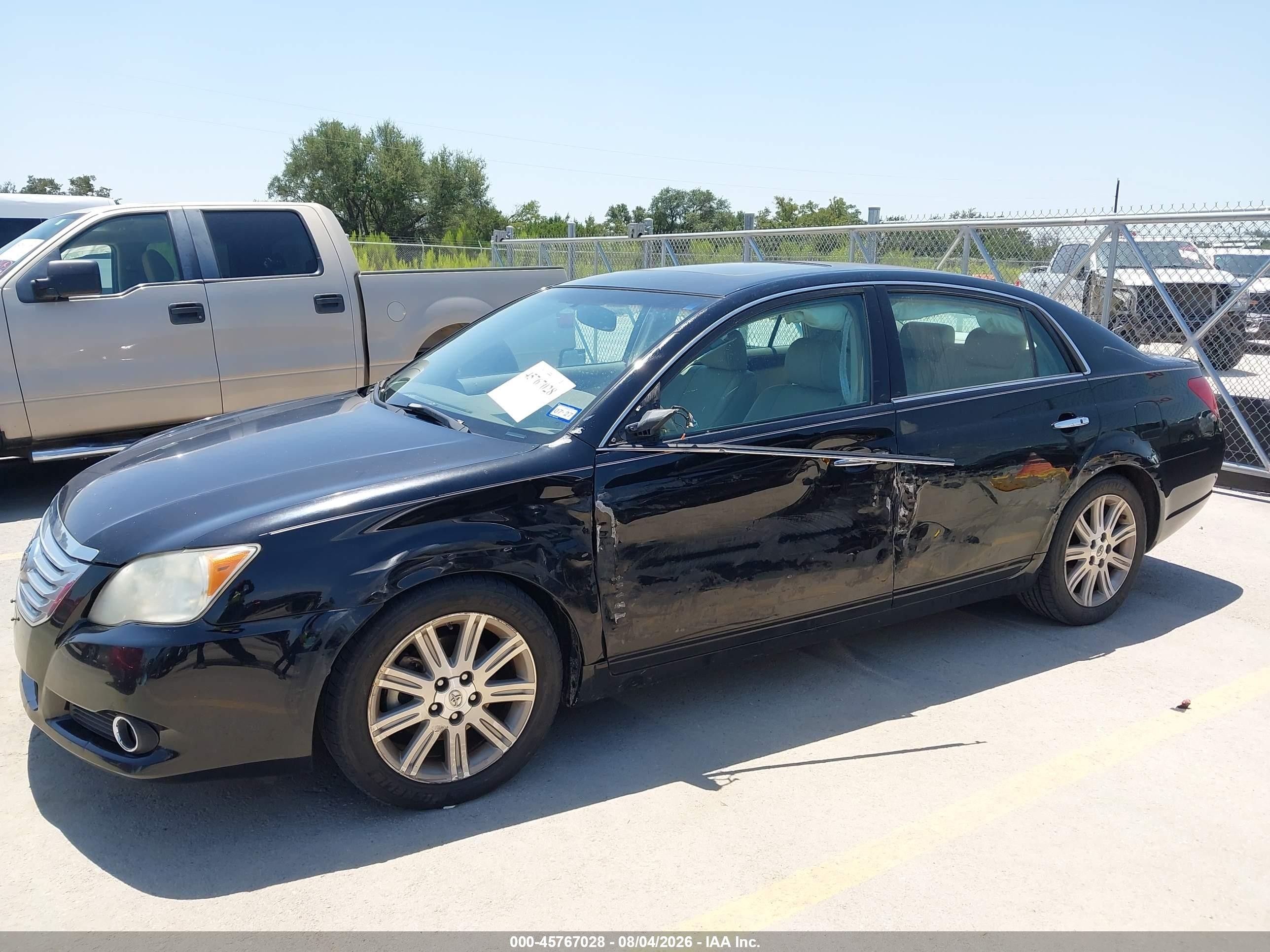 2008 Toyota Avalon Limited Black vin: 4T1BK36B68U295201