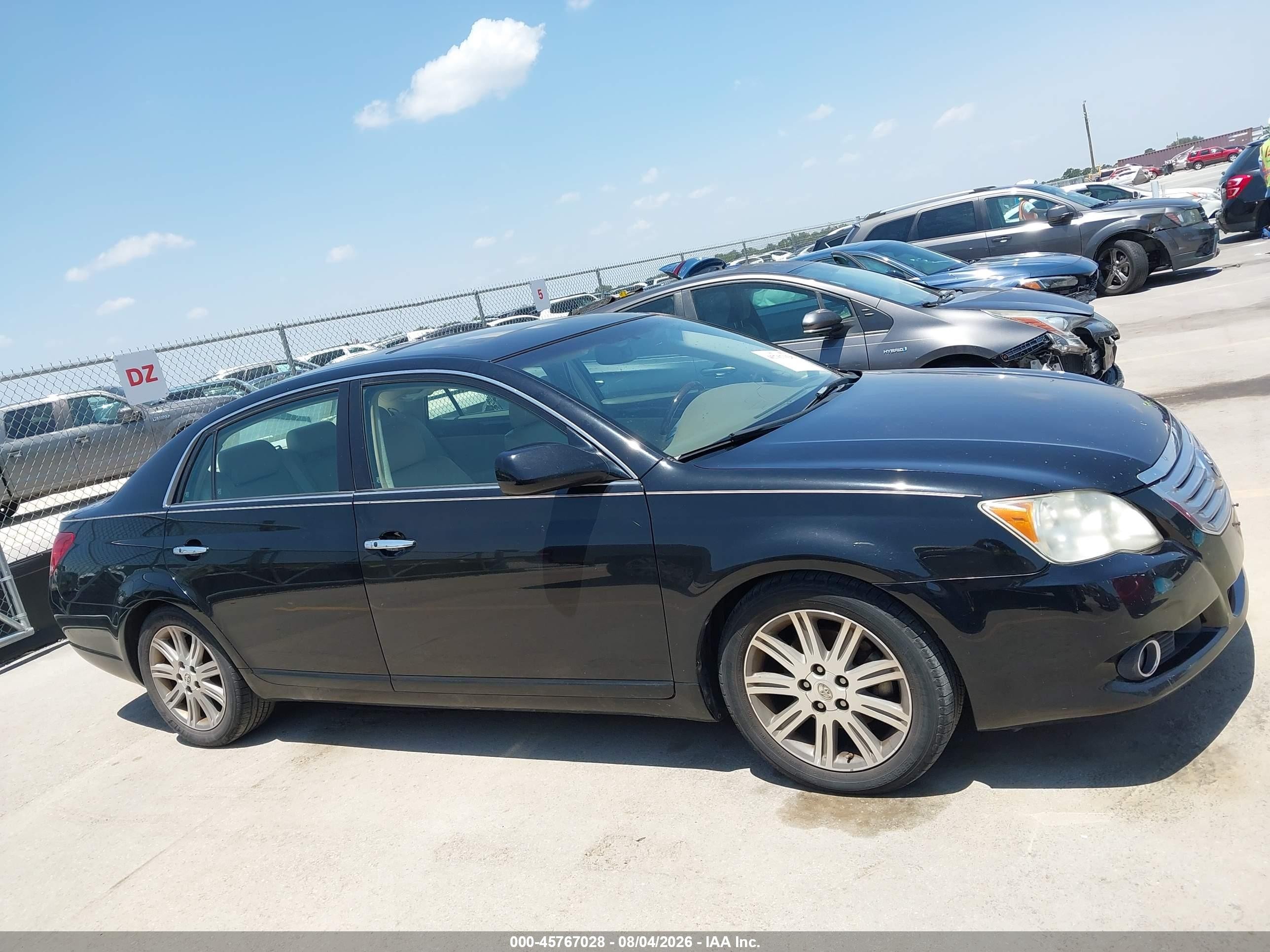 2008 Toyota Avalon Limited Black vin: 4T1BK36B68U295201