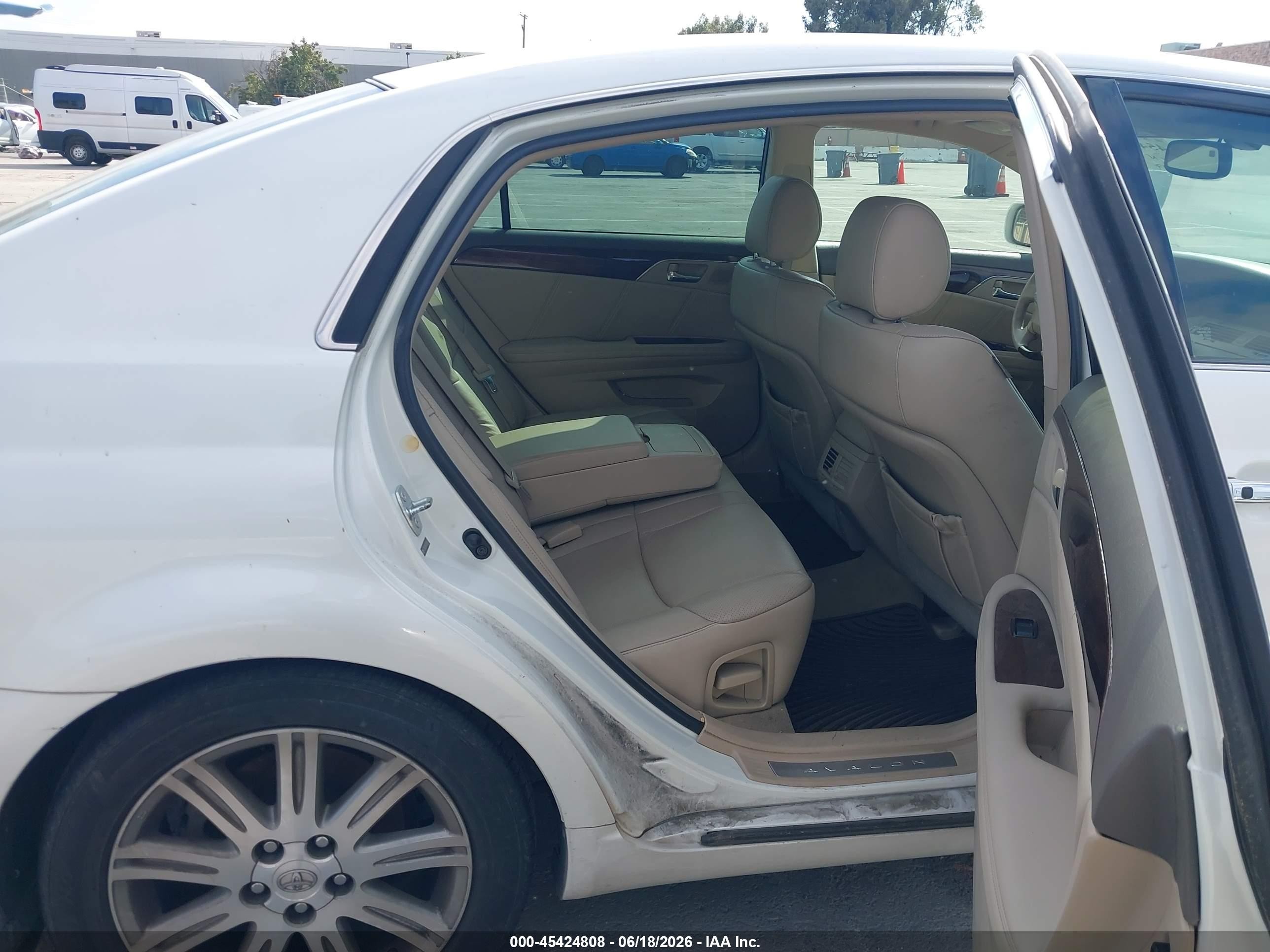 2008 Toyota Avalon Limited White vin: 4T1BK36B68U299460