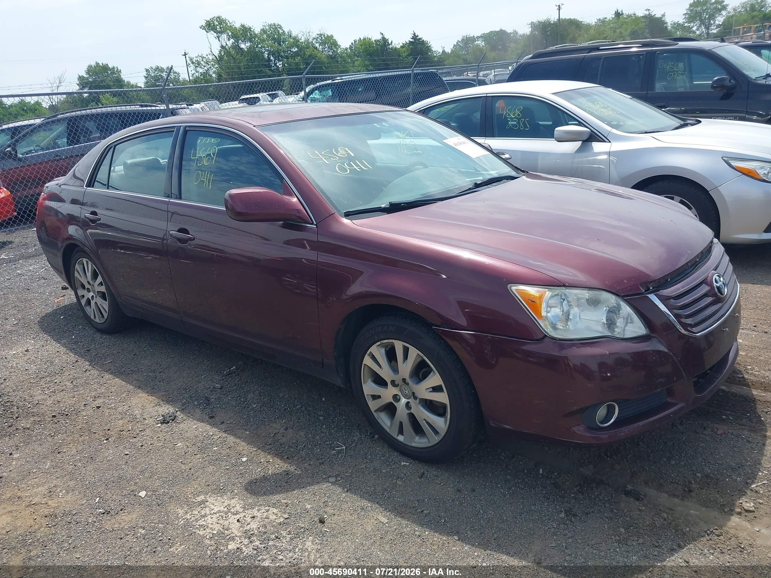 2008 Toyota Avalon Touring Maroon vin: 4T1BK36B68U306343