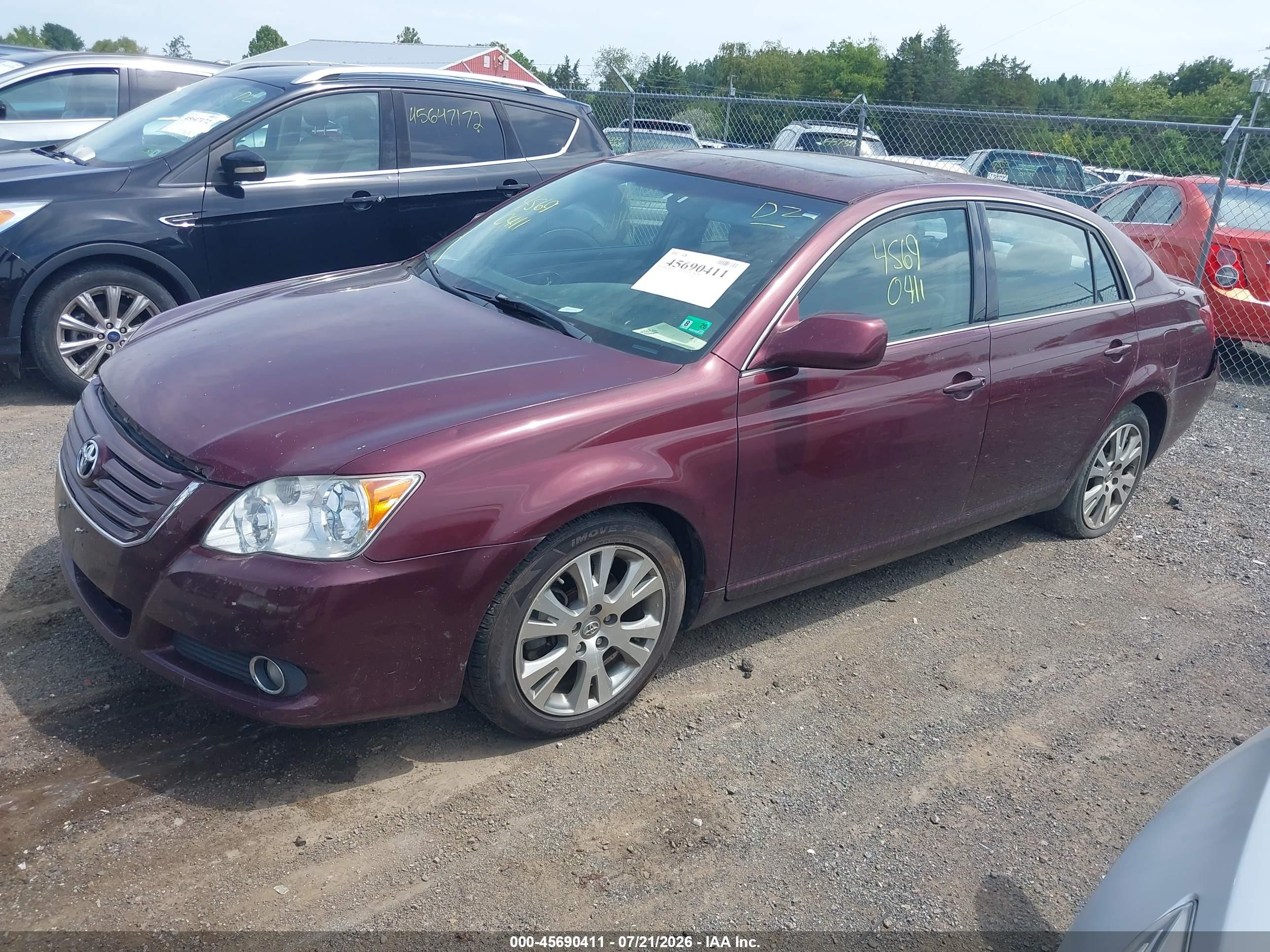 2008 Toyota Avalon Touring Темно-бордовый vin: 4T1BK36B68U306343
