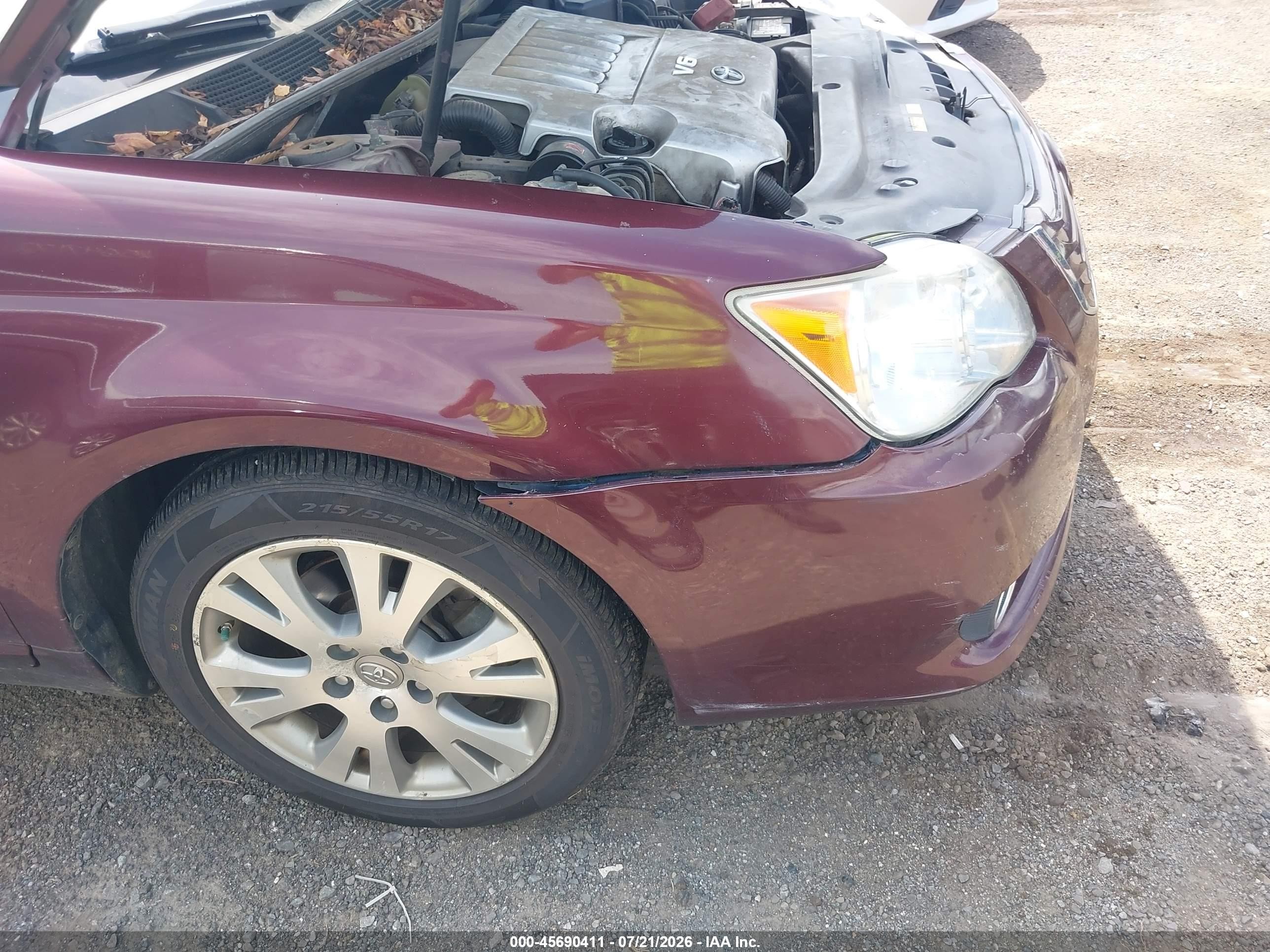 2008 Toyota Avalon Touring Темно-бордовый vin: 4T1BK36B68U306343