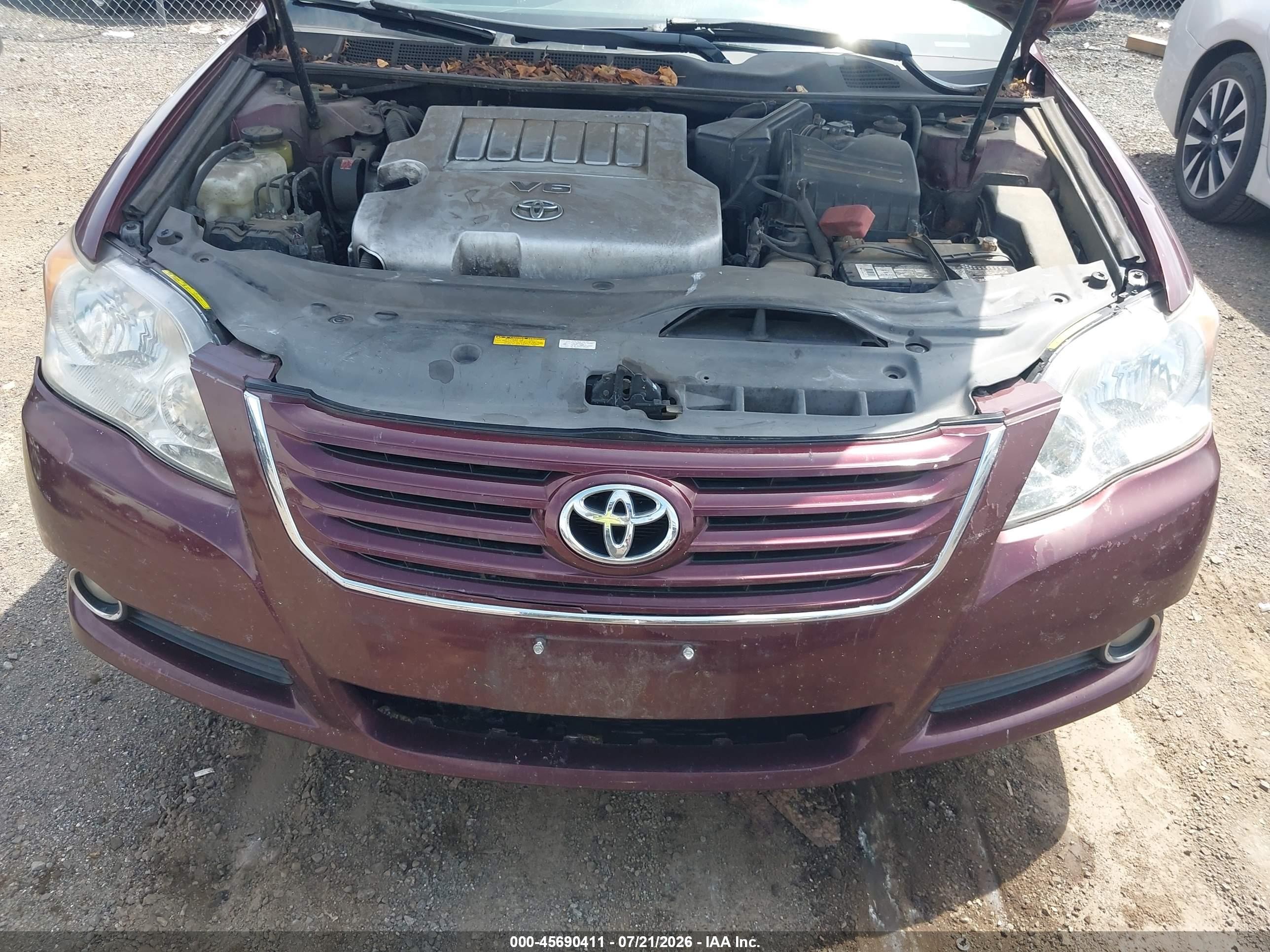 2008 Toyota Avalon Touring Темно-бордовый vin: 4T1BK36B68U306343