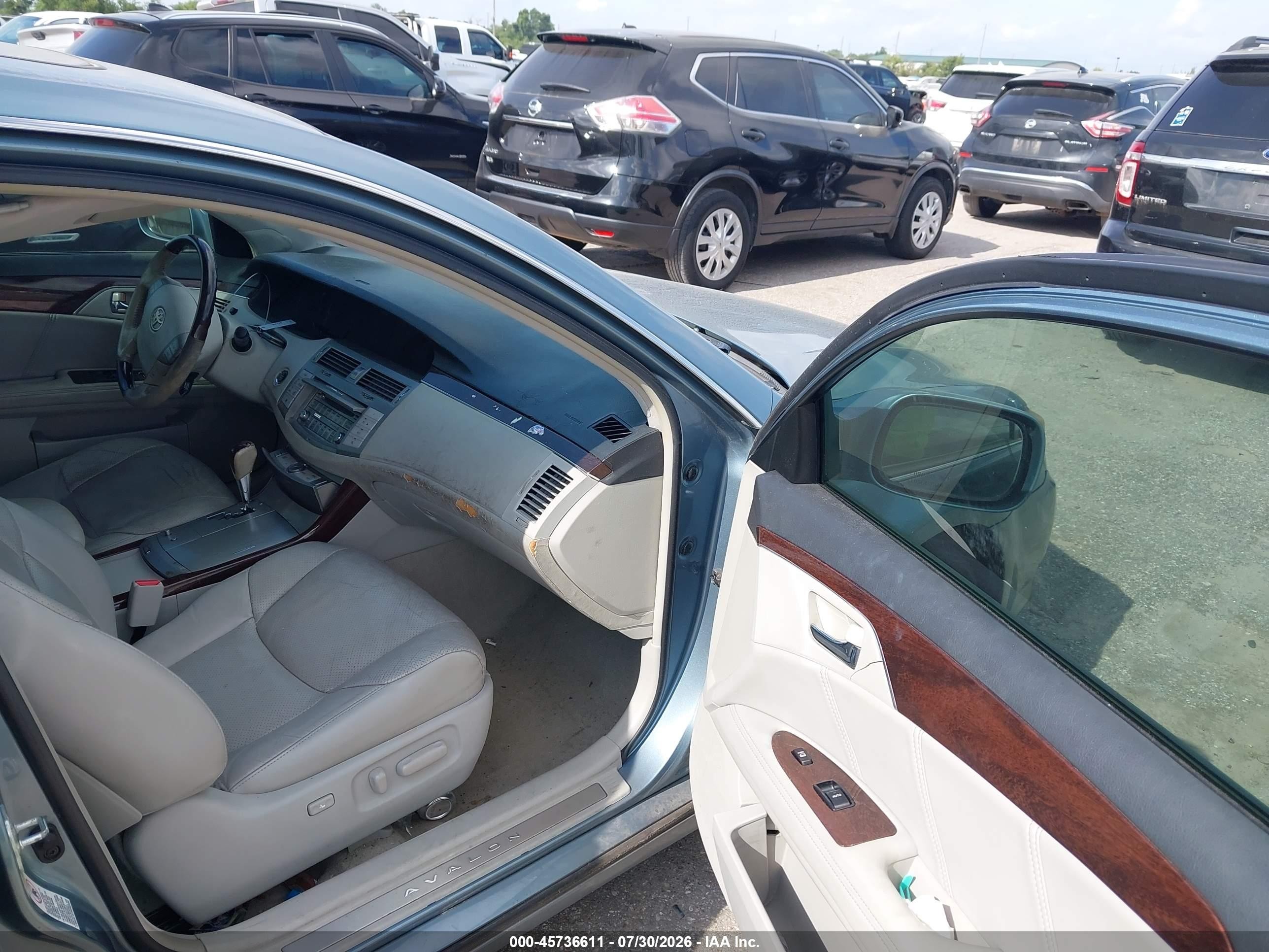 2009 Toyota Avalon Limited Light Blue vin: 4T1BK36B69U333821