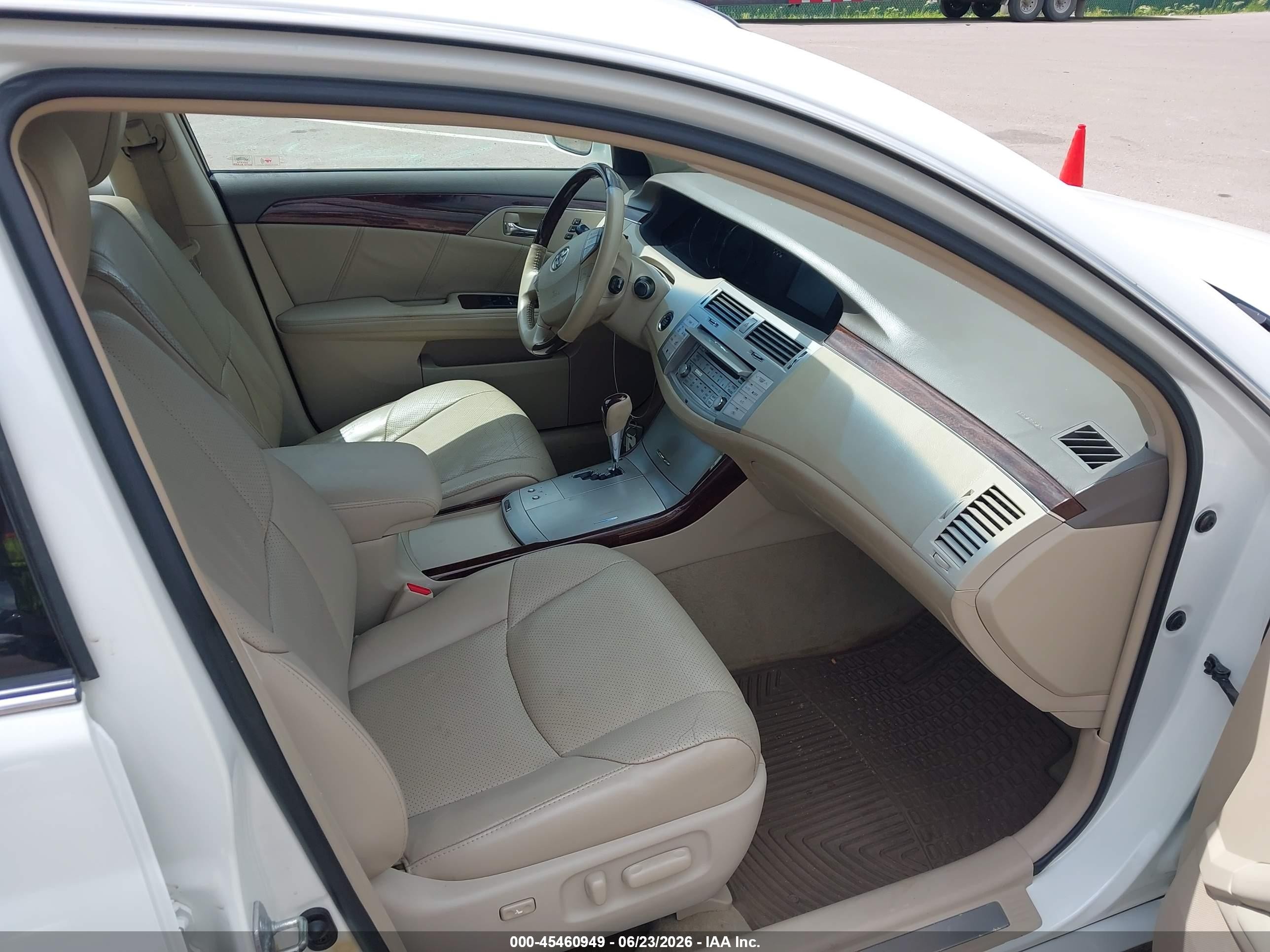 2009 Toyota Avalon Limited White vin: 4T1BK36B69U345211
