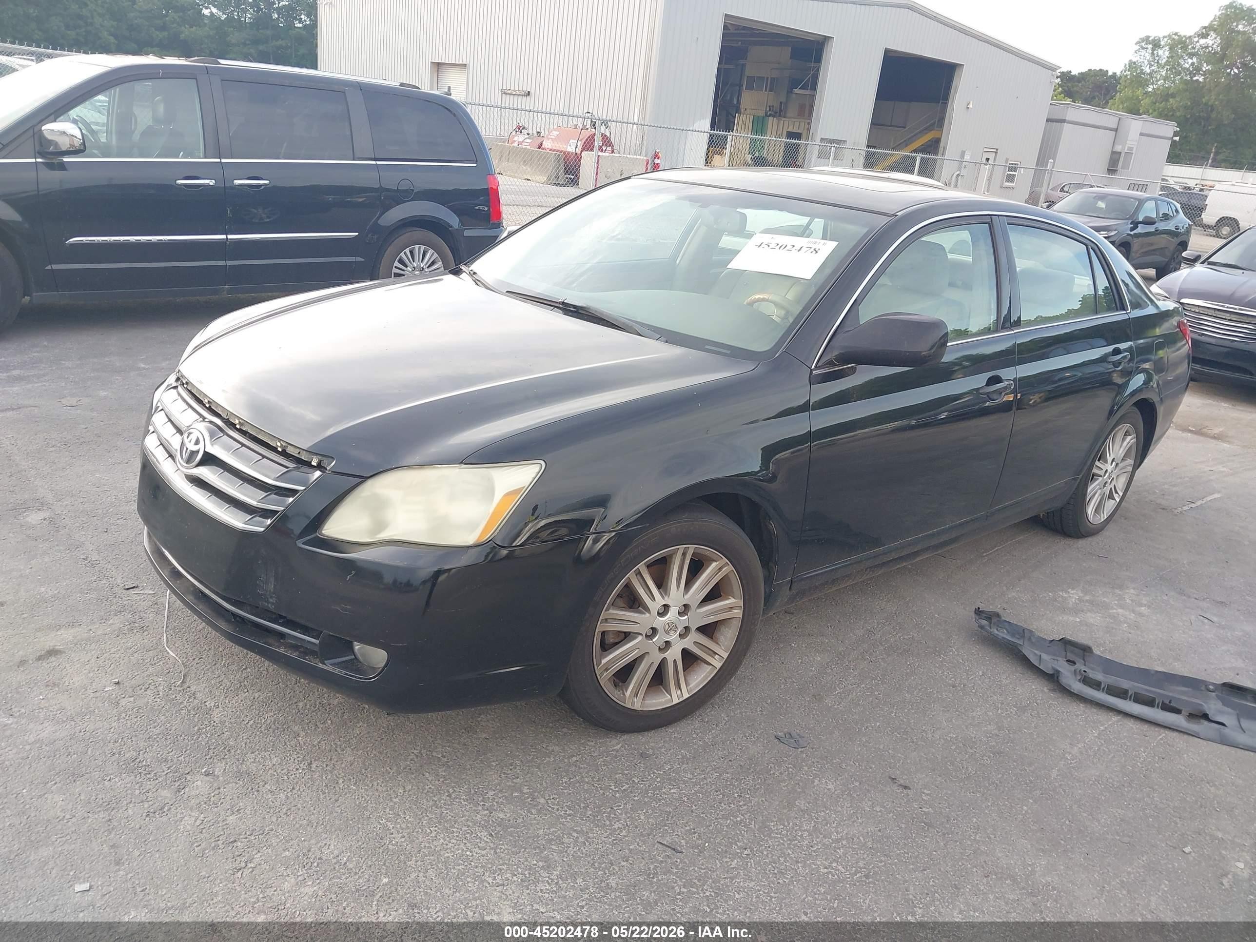 2005 Toyota Avalon Limited Black vin: 4T1BK36B75U013112