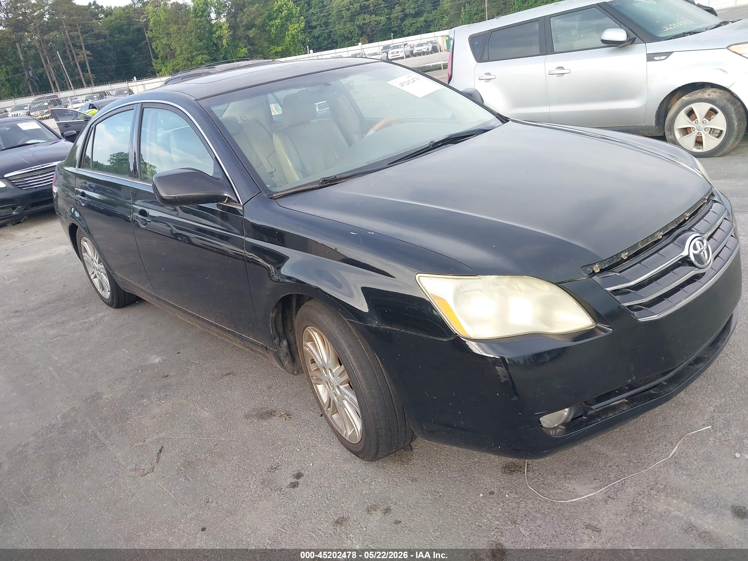 2005 Toyota Avalon Limited Black vin: 4T1BK36B75U013112