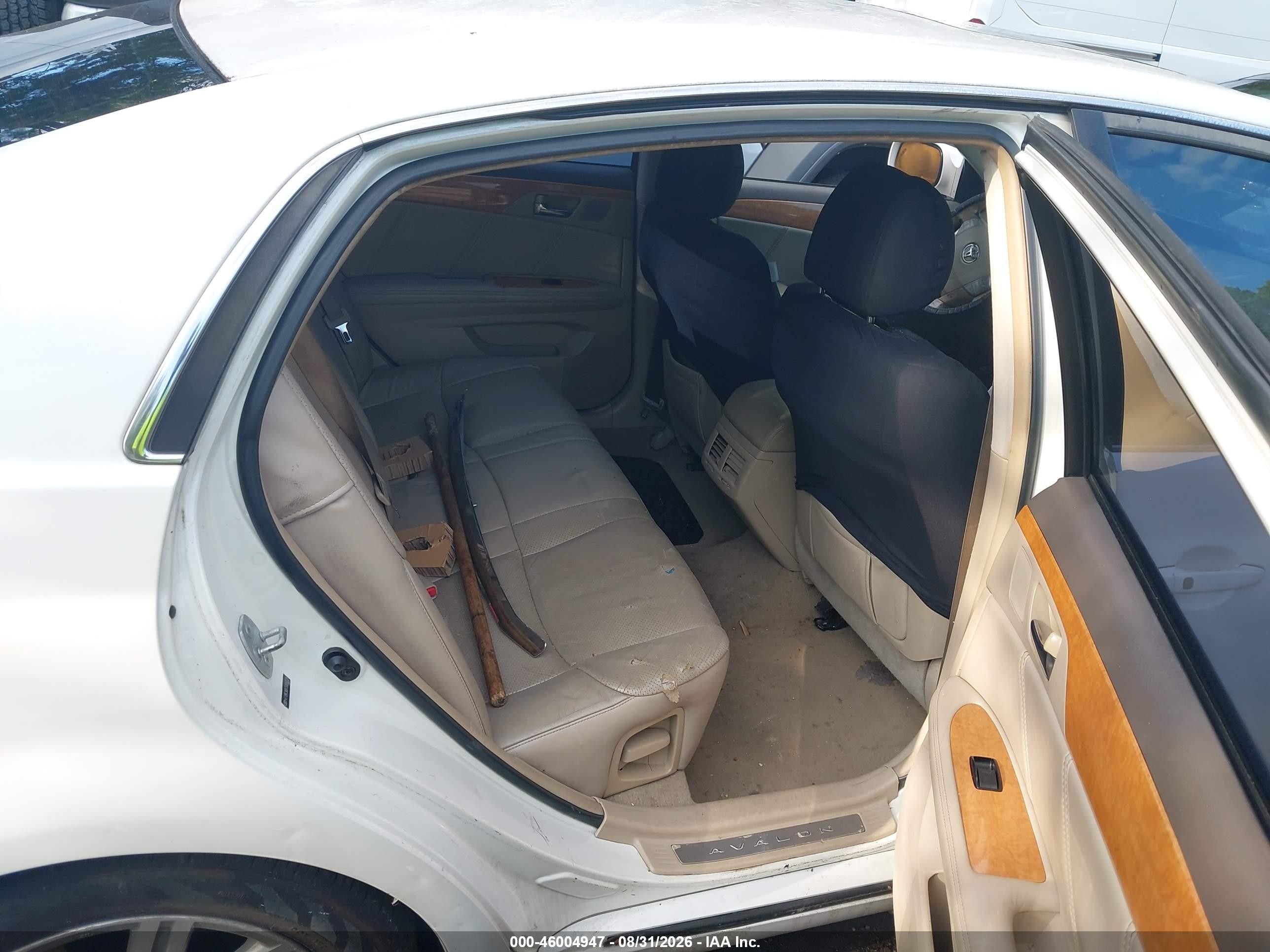 2005 Toyota Avalon Limited White vin: 4T1BK36B75U056526