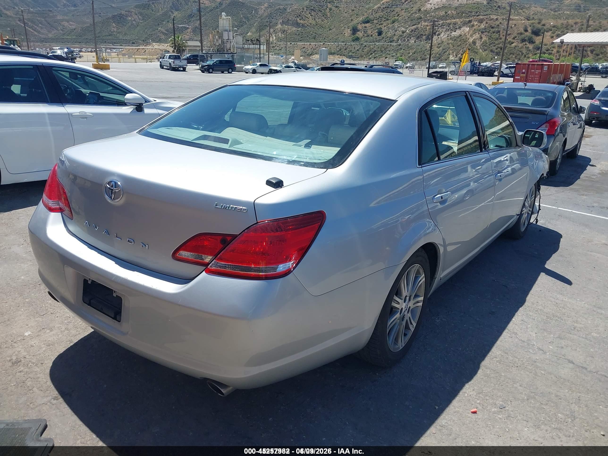 2006 Toyota Avalon Limited Silver vin: 4T1BK36B76U076955