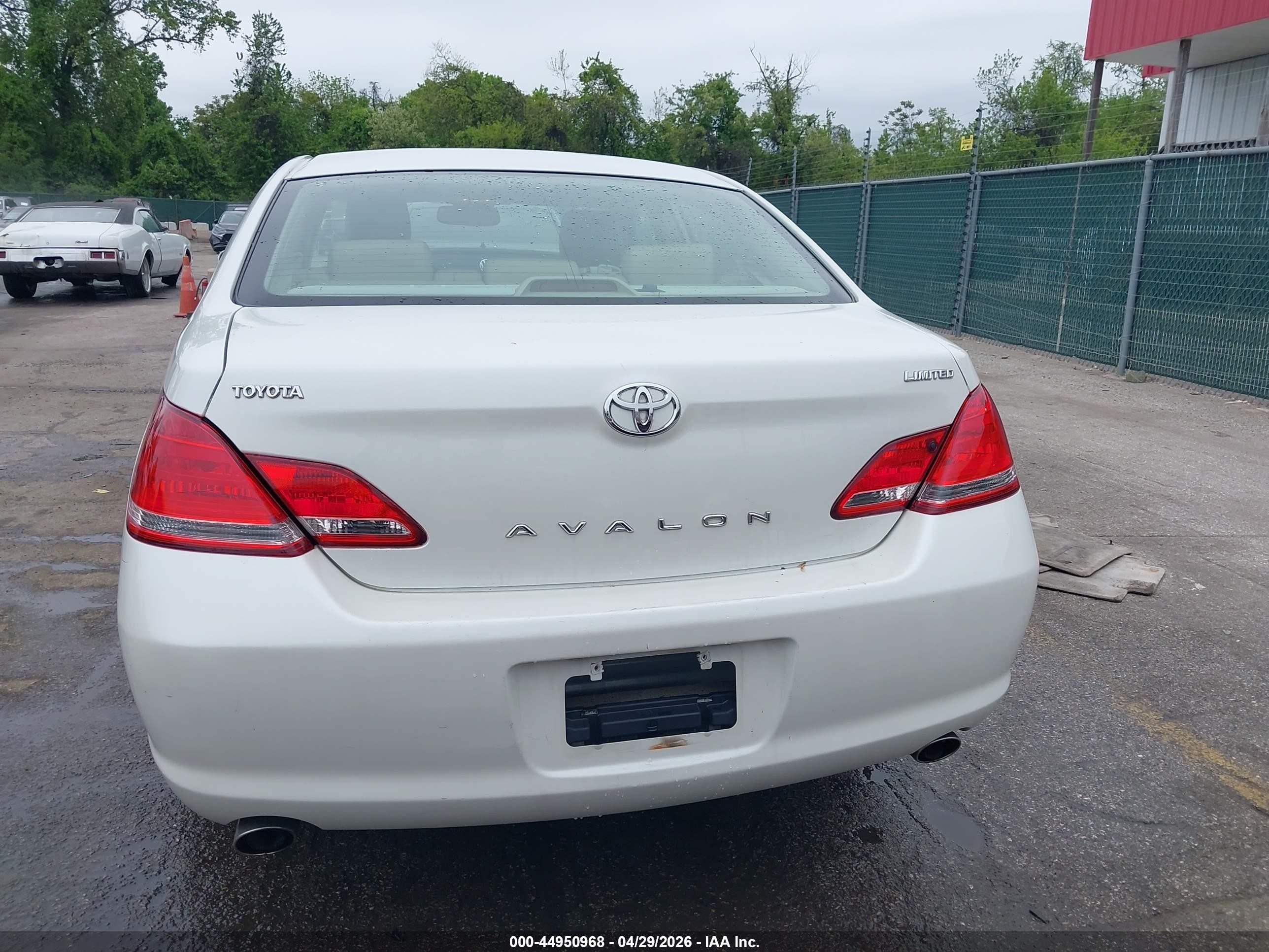2006 Toyota Avalon Limited White vin: 4T1BK36B76U091133