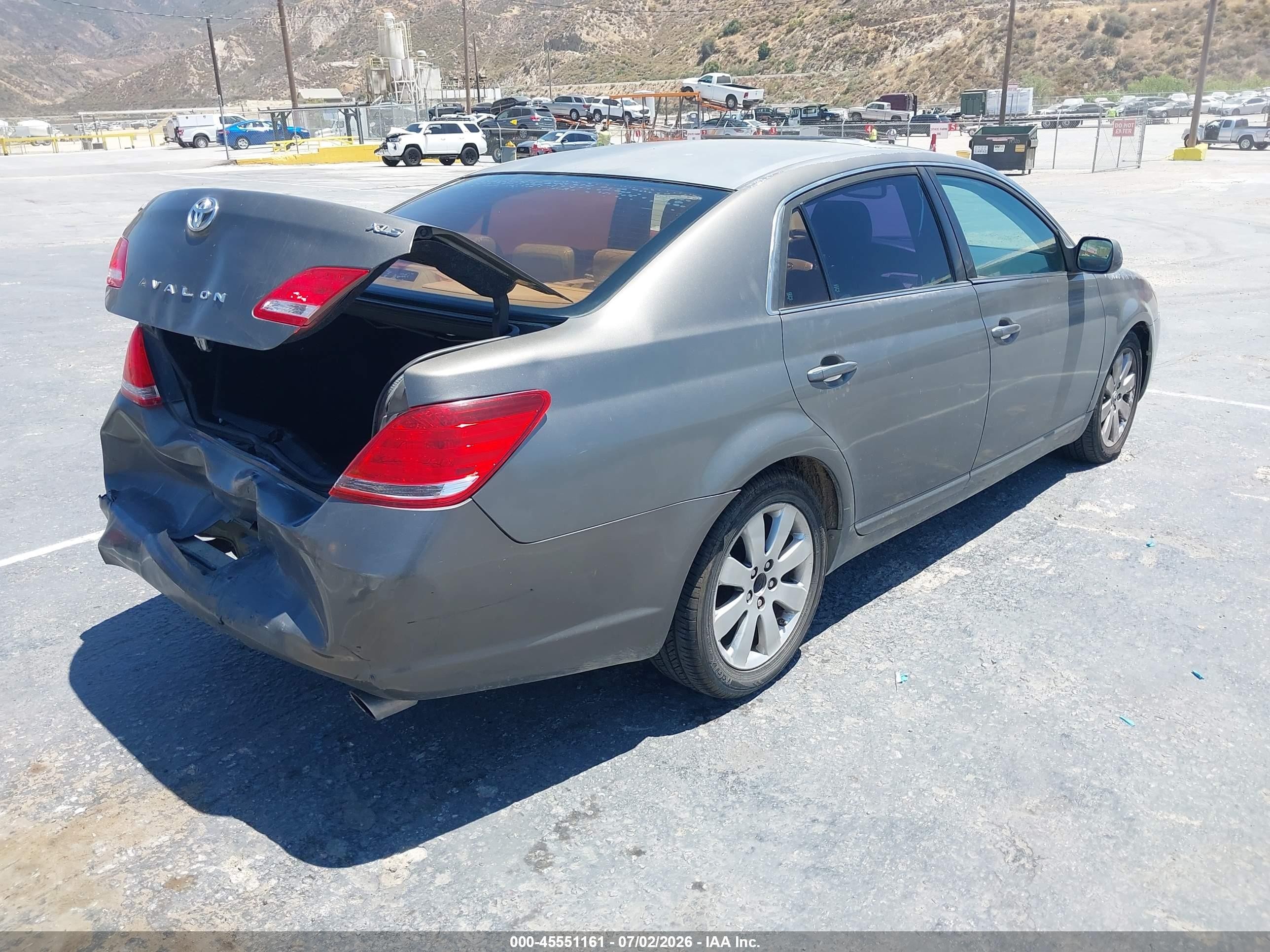 2007 Toyota Avalon Xls Серый vin: 4T1BK36B77U200272