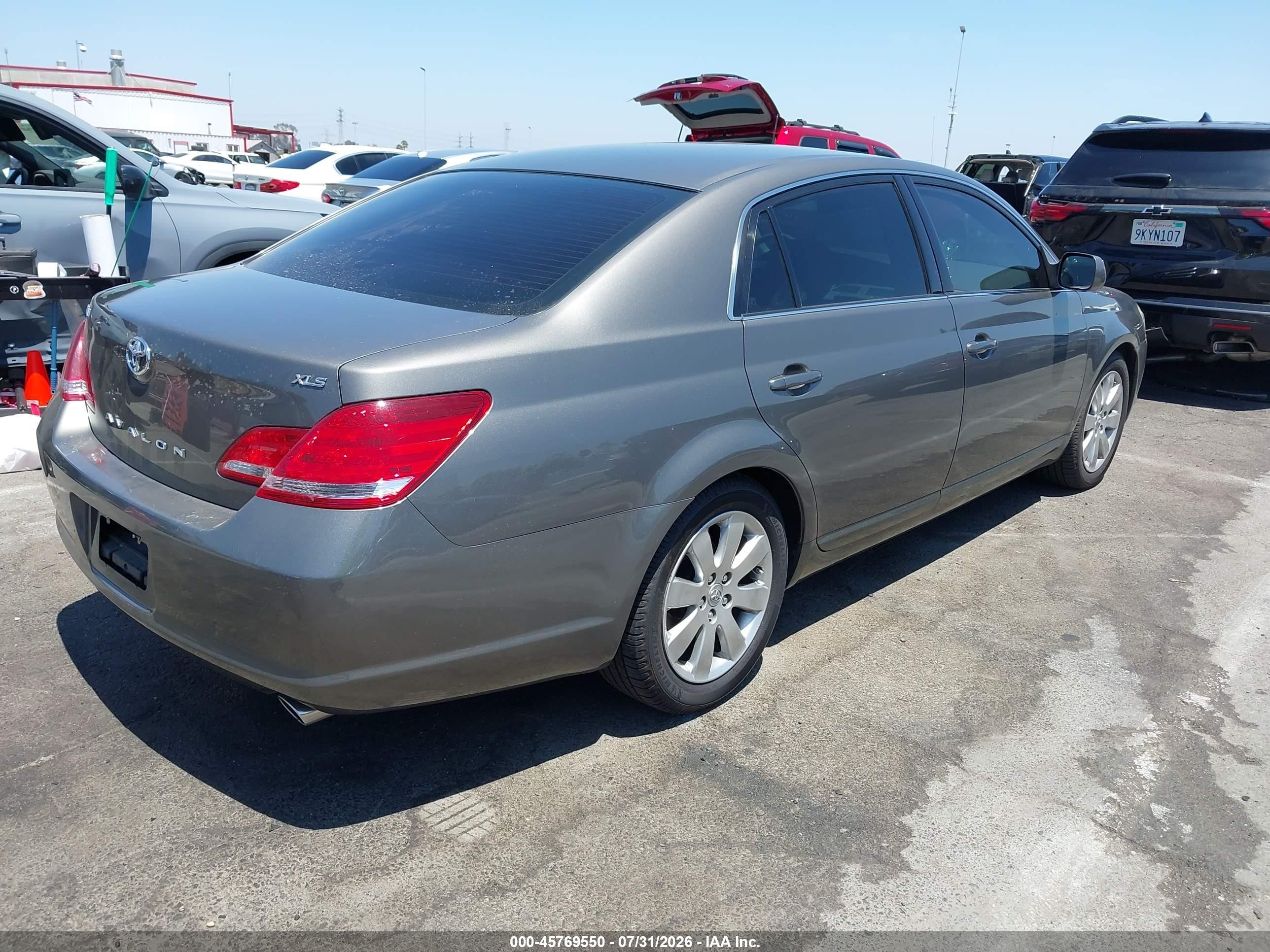2007 Toyota Avalon Xls Gray vin: 4T1BK36B77U207772