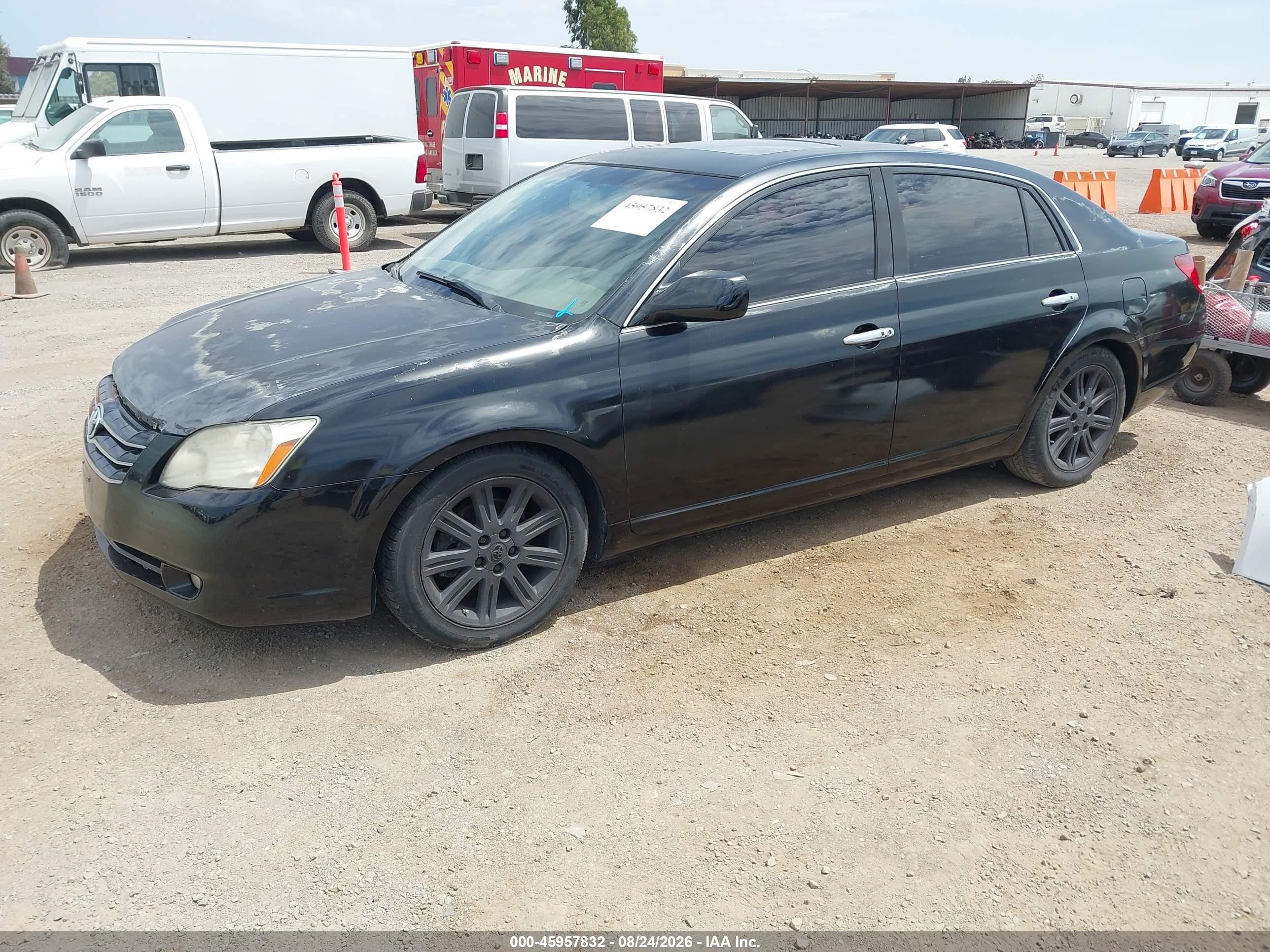 2007 Toyota Avalon Limited Black vin: 4T1BK36B77U226404