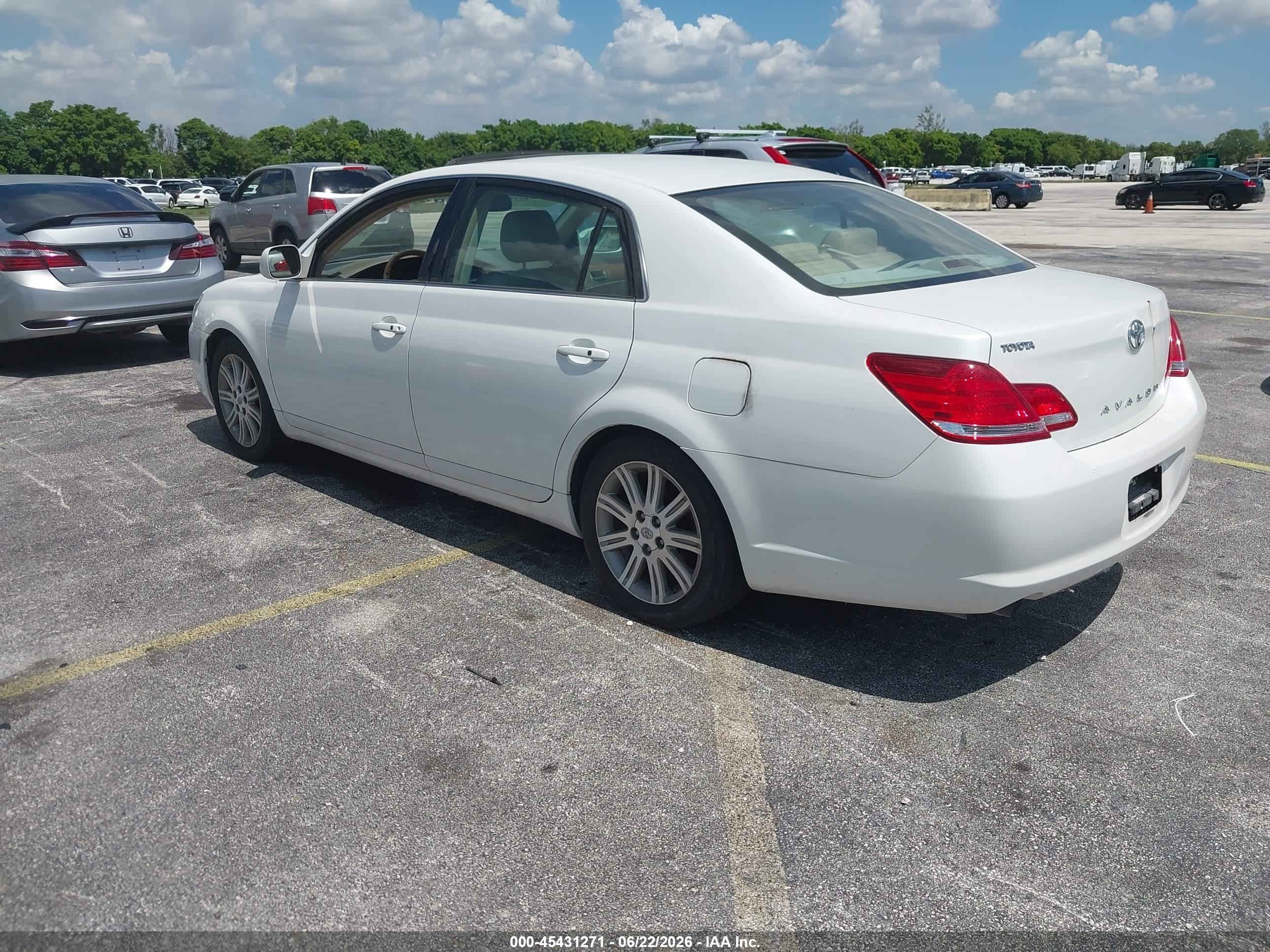 2007 Toyota Avalon Xl/xls/touring/limited White vin: 4T1BK36B77U236365