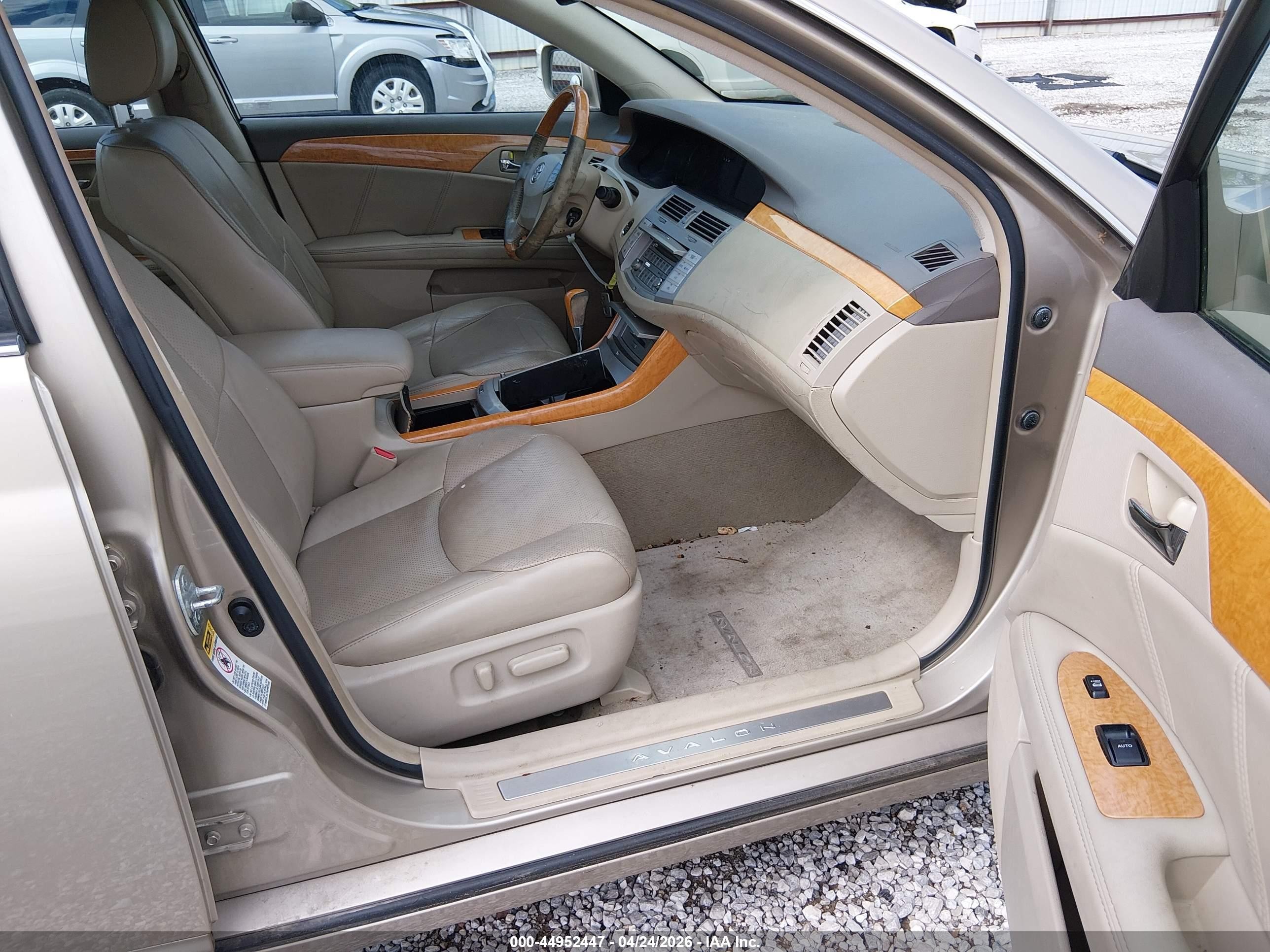 2007 Toyota Avalon Limited Gold vin: 4T1BK36B77U245518