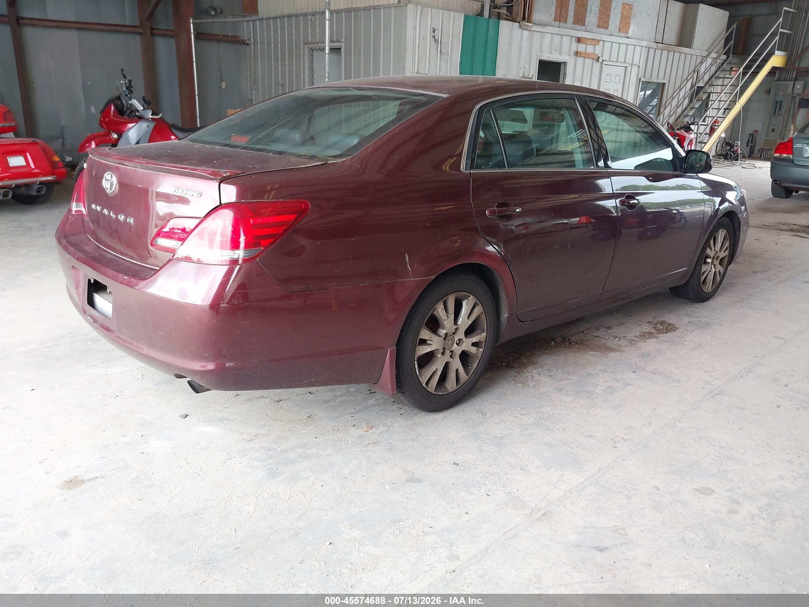 2008 Toyota Avalon Touring Burgundy vin: 4T1BK36B78U280741