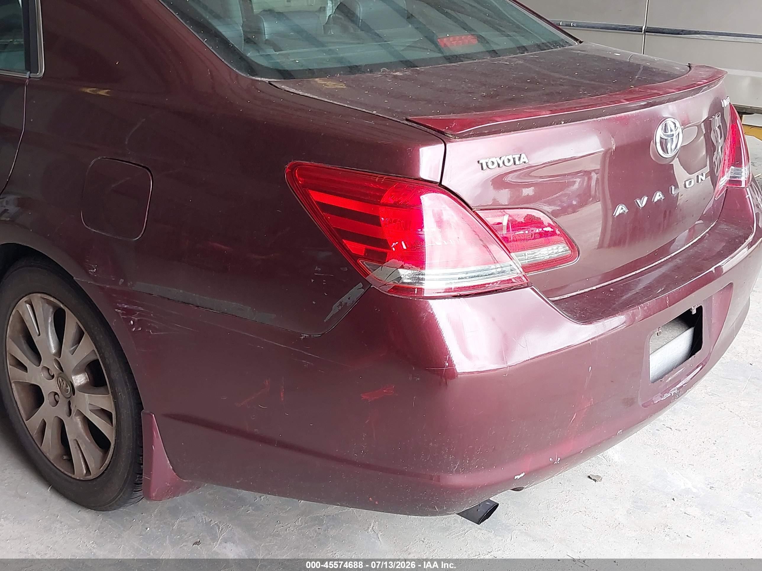 2008 Toyota Avalon Touring Burgundy vin: 4T1BK36B78U280741