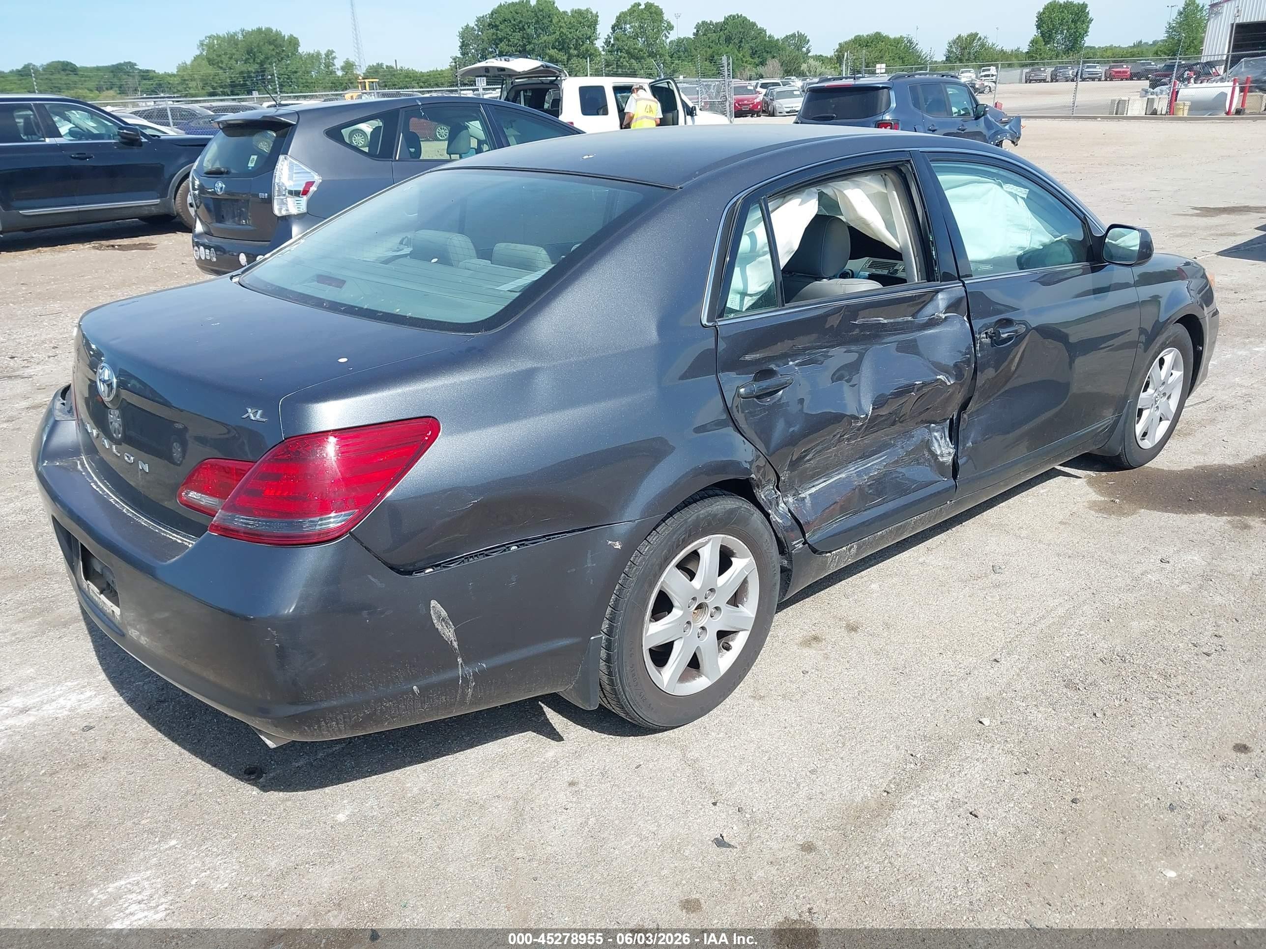 2008 Toyota Avalon Xl Gray vin: 4T1BK36B78U287785