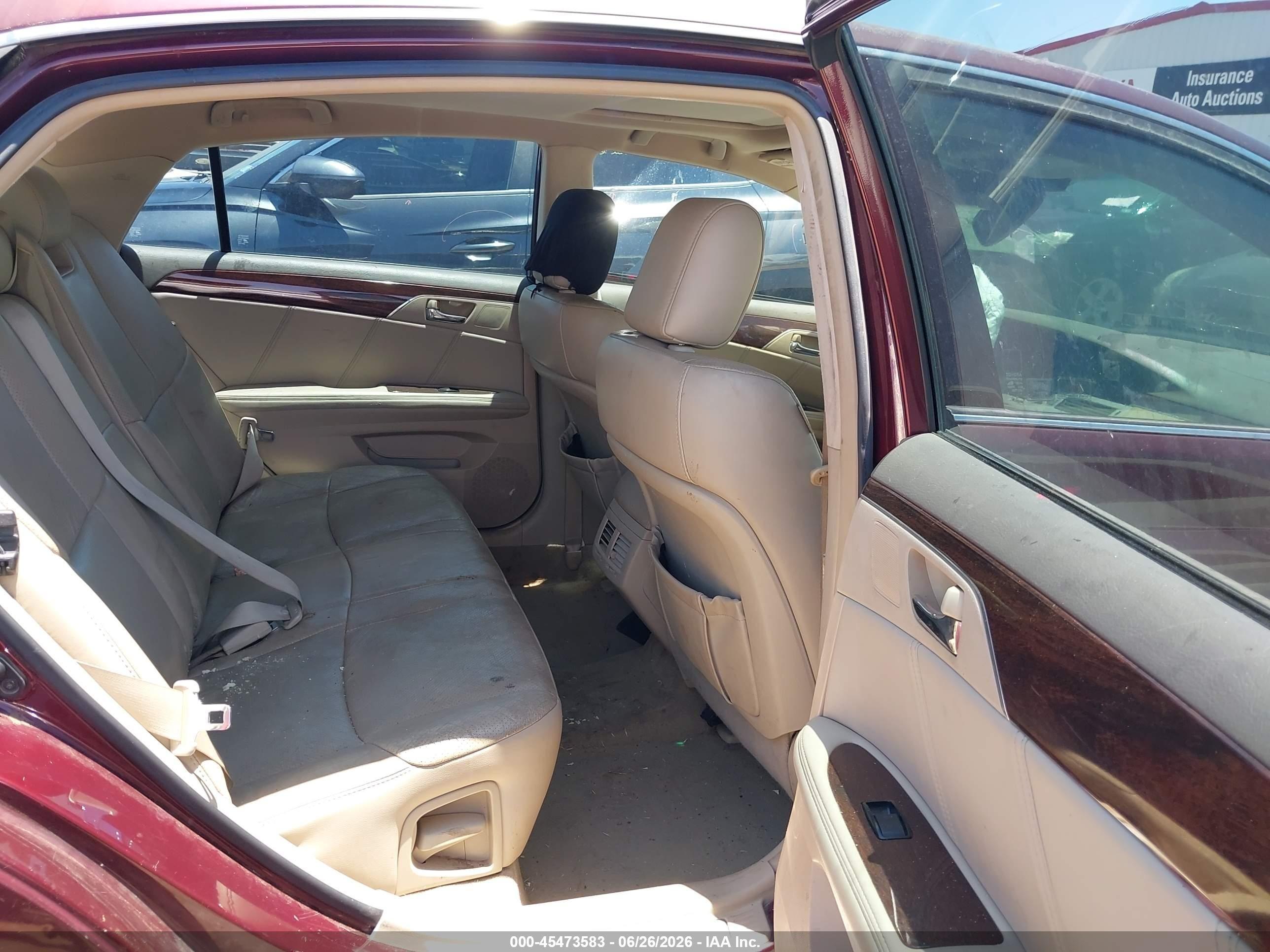2009 Toyota Avalon Limited Burgundy vin: 4T1BK36B79U348912