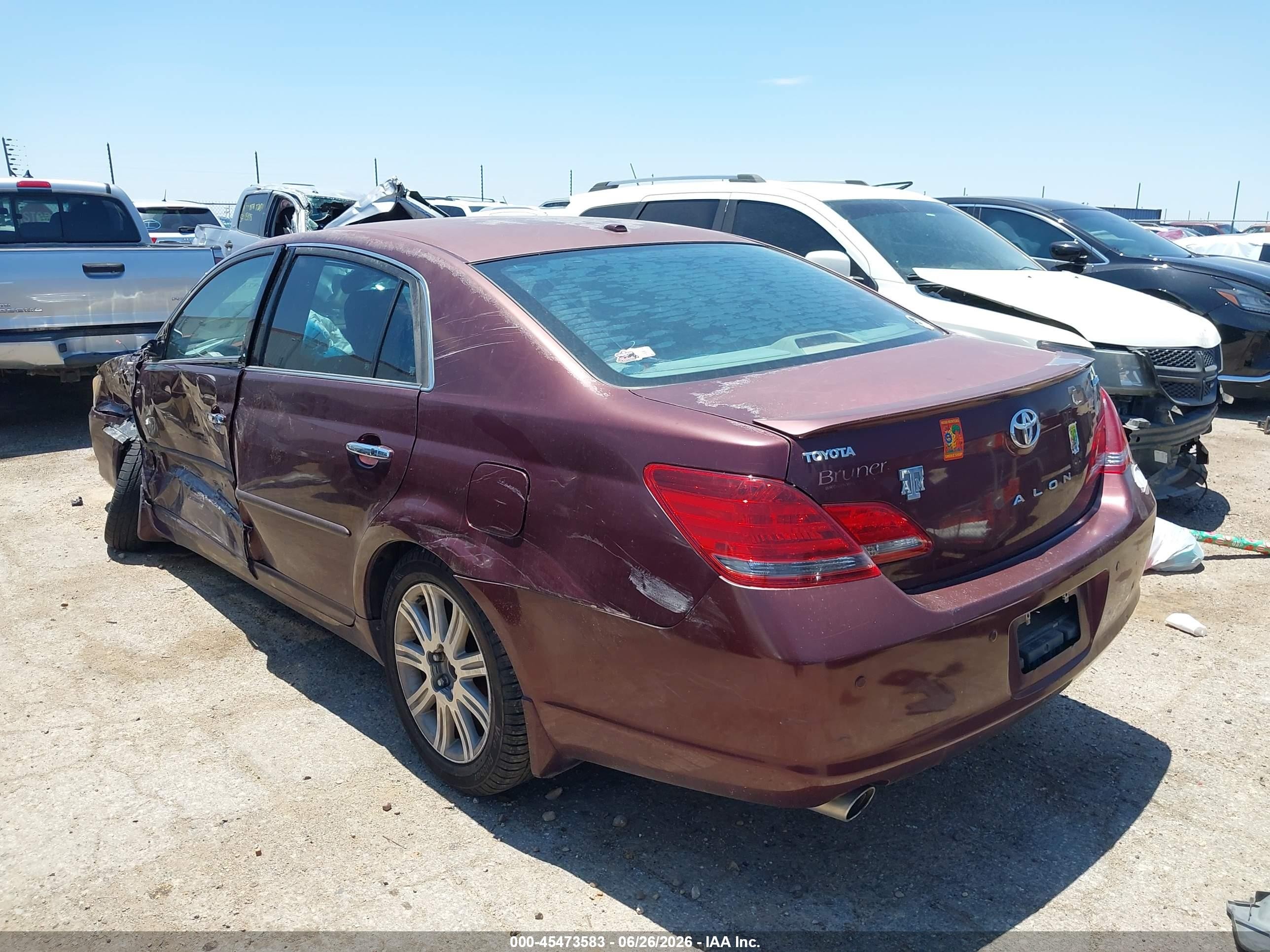 2009 Toyota Avalon Limited Burgundy vin: 4T1BK36B79U348912