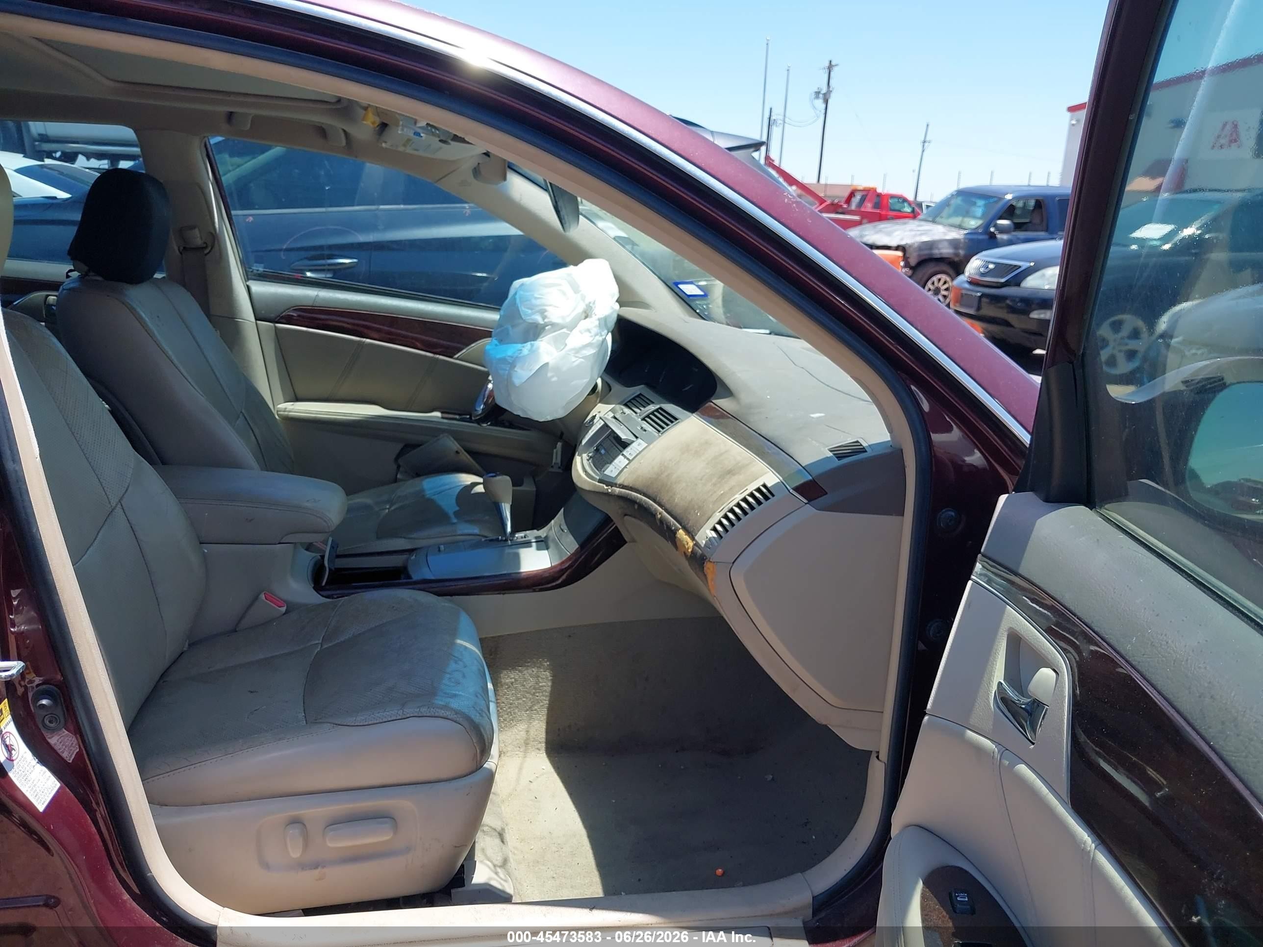 2009 Toyota Avalon Limited Burgundy vin: 4T1BK36B79U348912