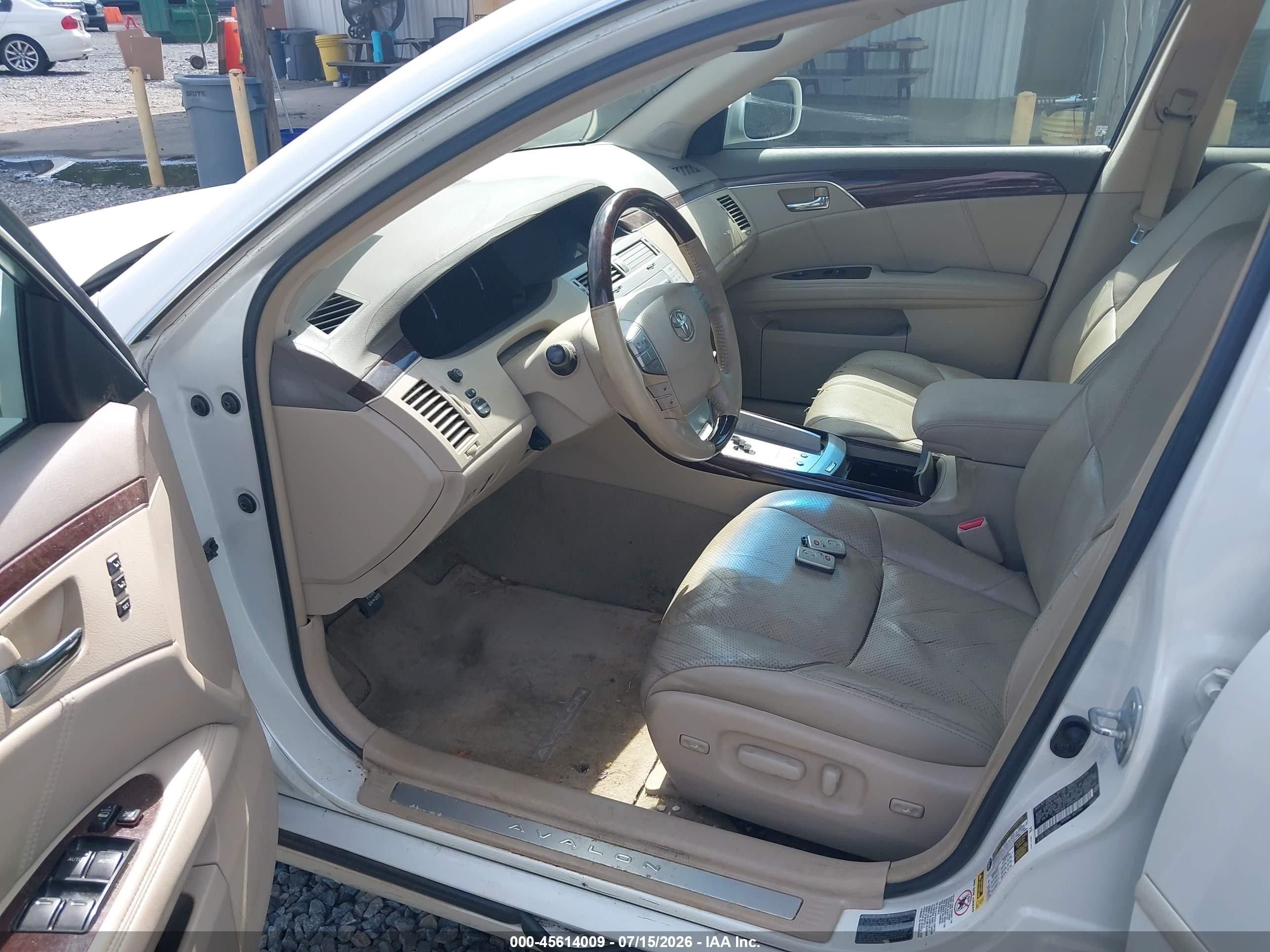 2009 Toyota Avalon Limited White vin: 4T1BK36B79U349767