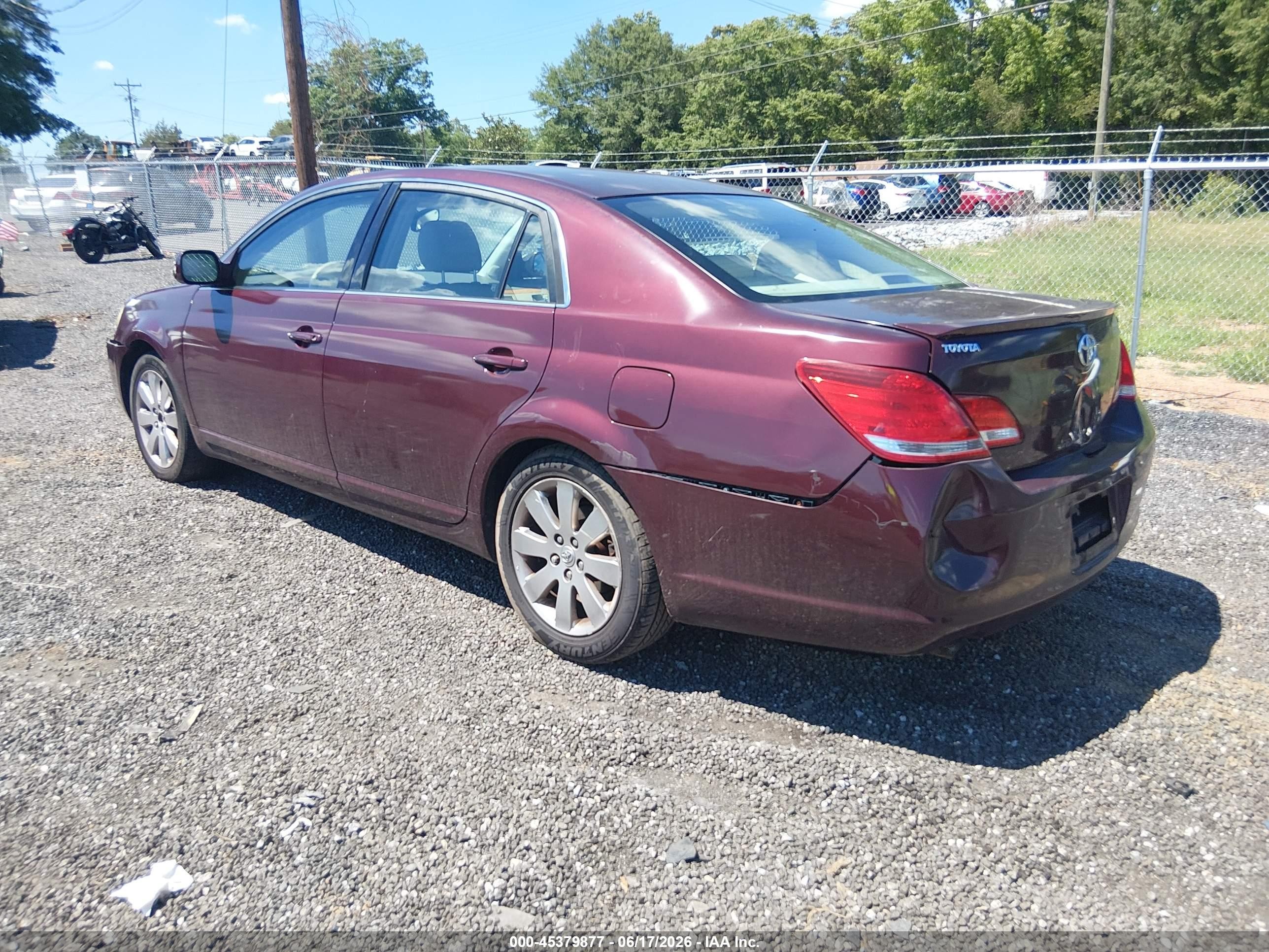 2005 Toyota Avalon Xls Burgundy vin: 4T1BK36B85U011546