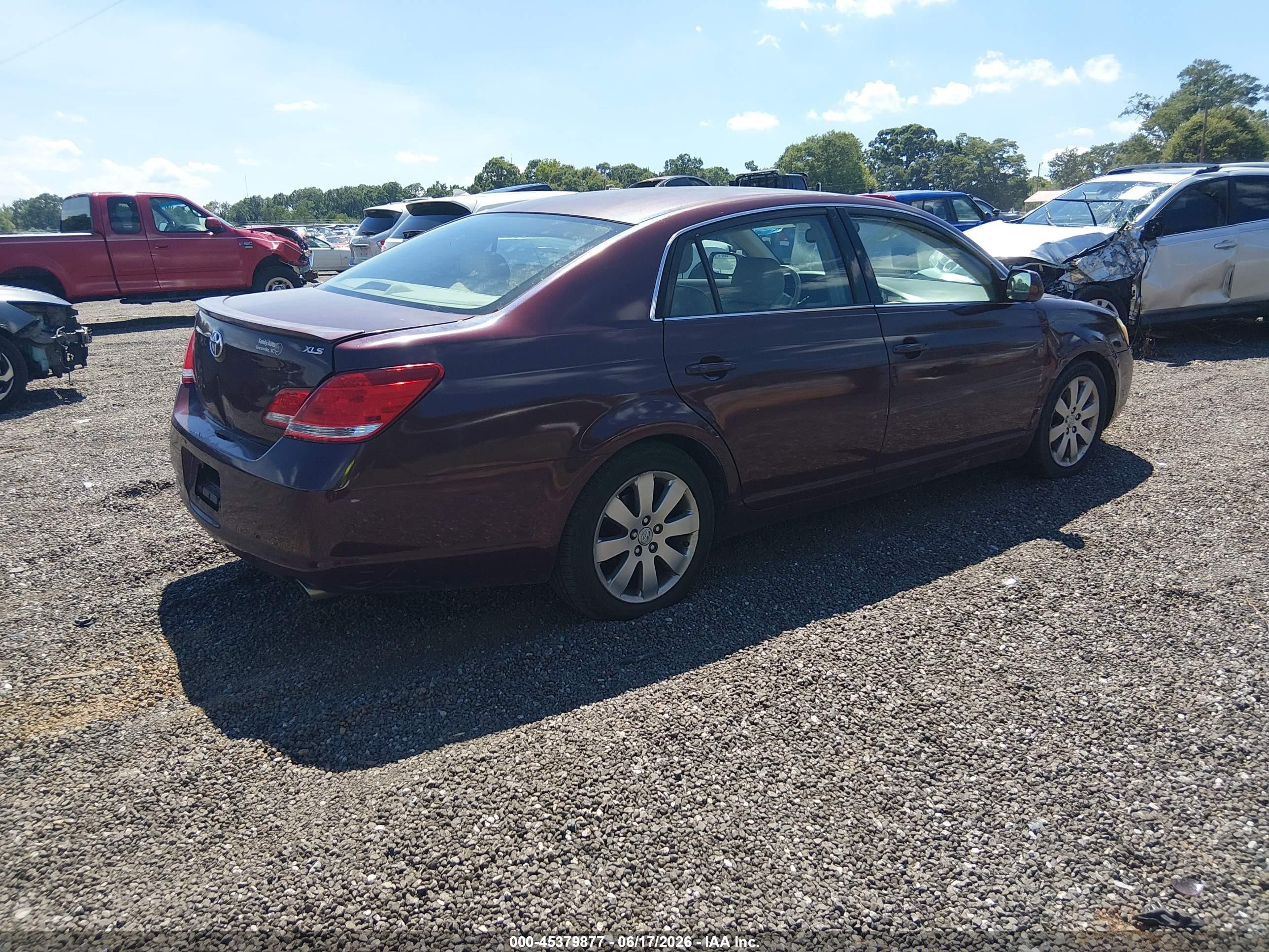 2005 Toyota Avalon Xls Burgundy vin: 4T1BK36B85U011546