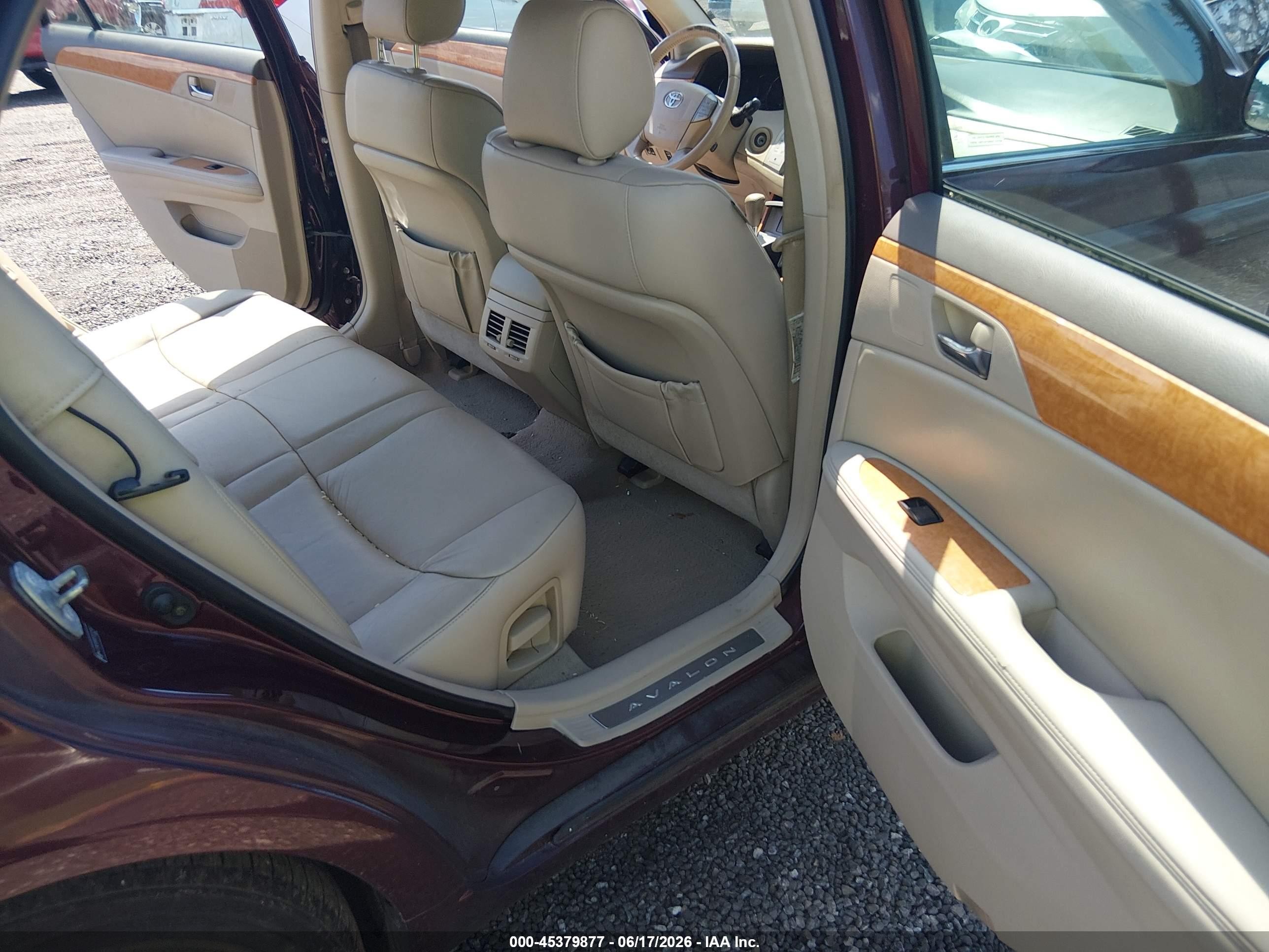 2005 Toyota Avalon Xls Burgundy vin: 4T1BK36B85U011546