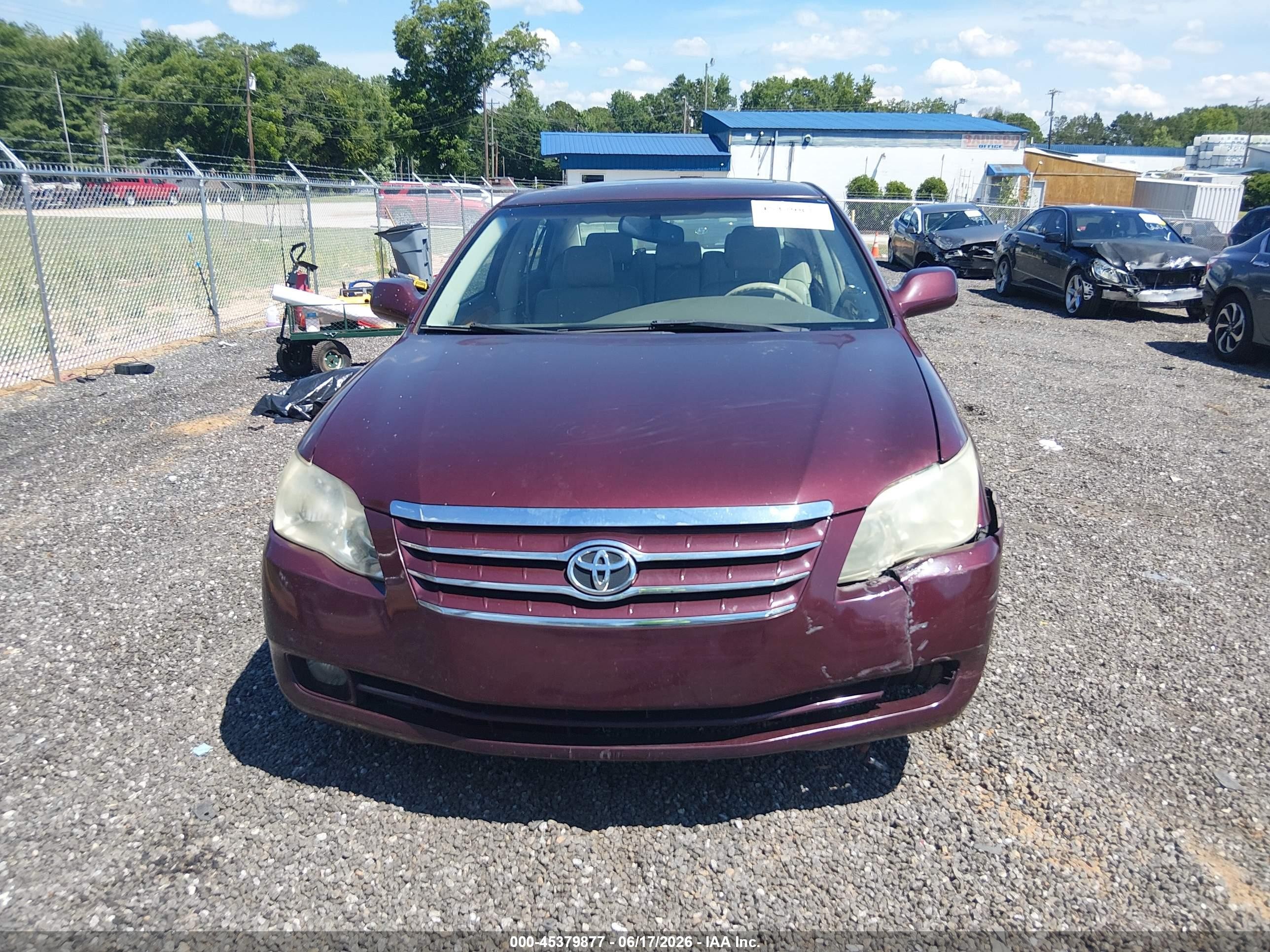 2005 Toyota Avalon Xls Burgundy vin: 4T1BK36B85U011546