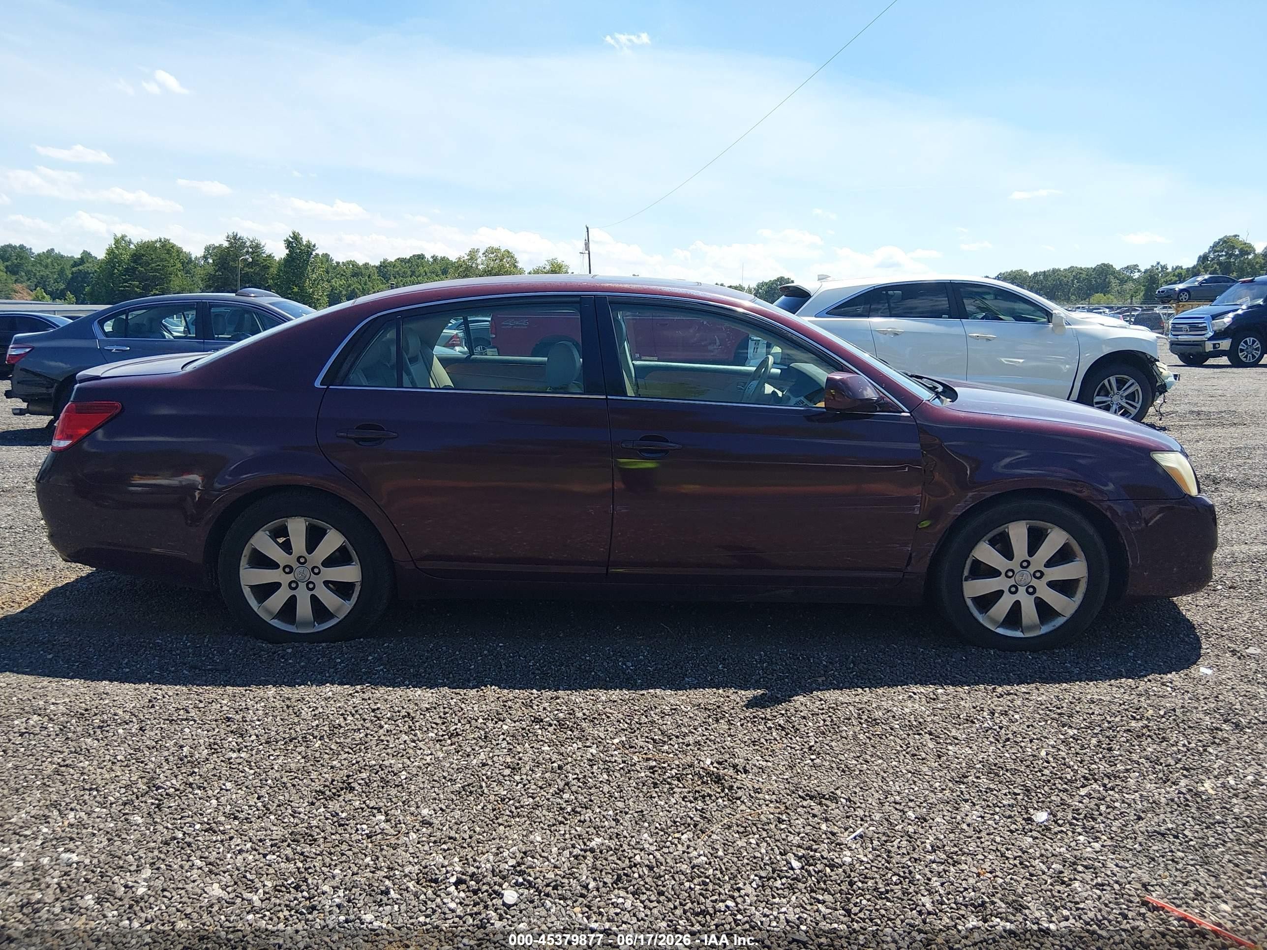2005 Toyota Avalon Xls Burgundy vin: 4T1BK36B85U011546