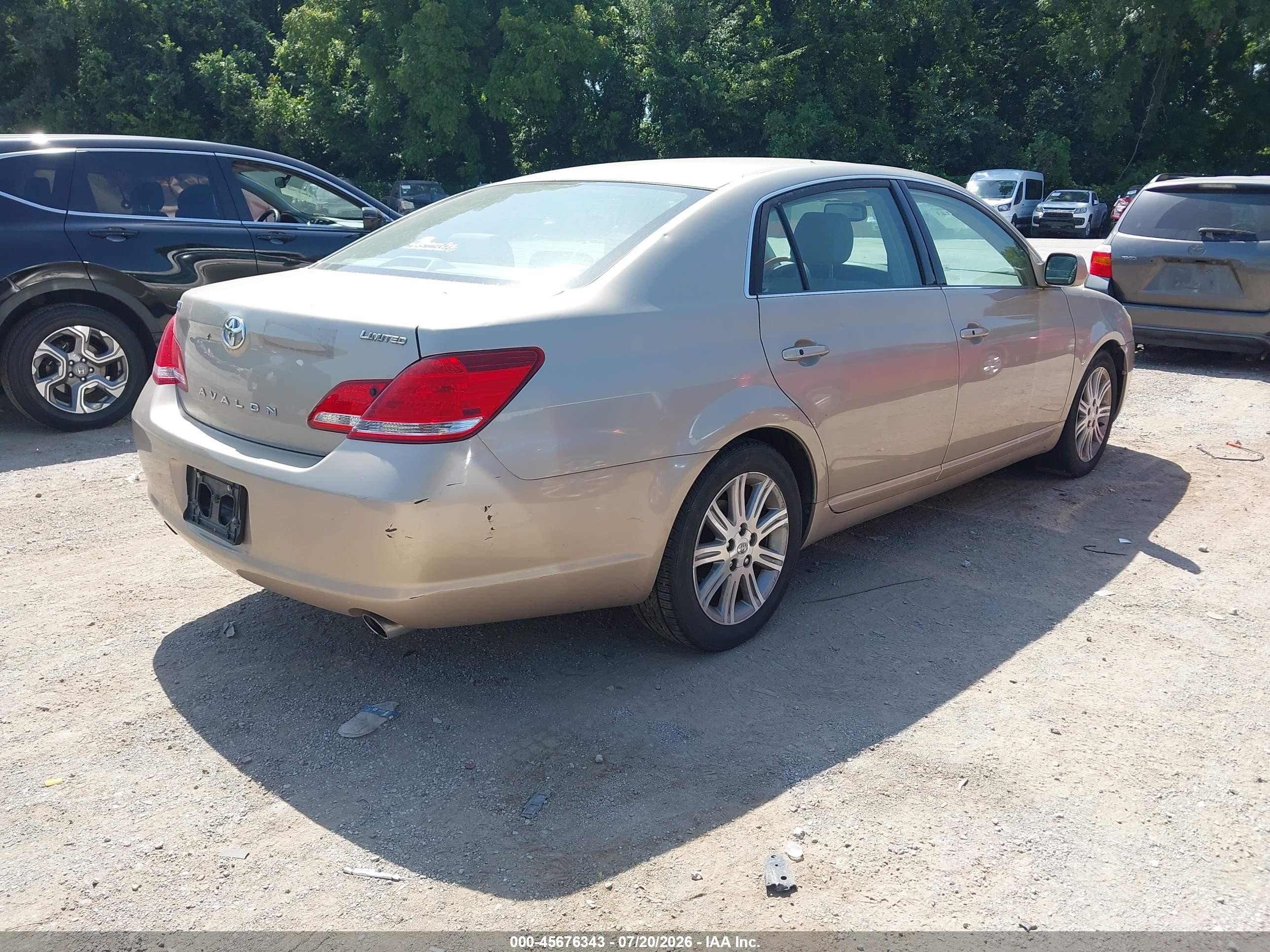 2005 Toyota Avalon Limited Золотой vin: 4T1BK36B85U016987
