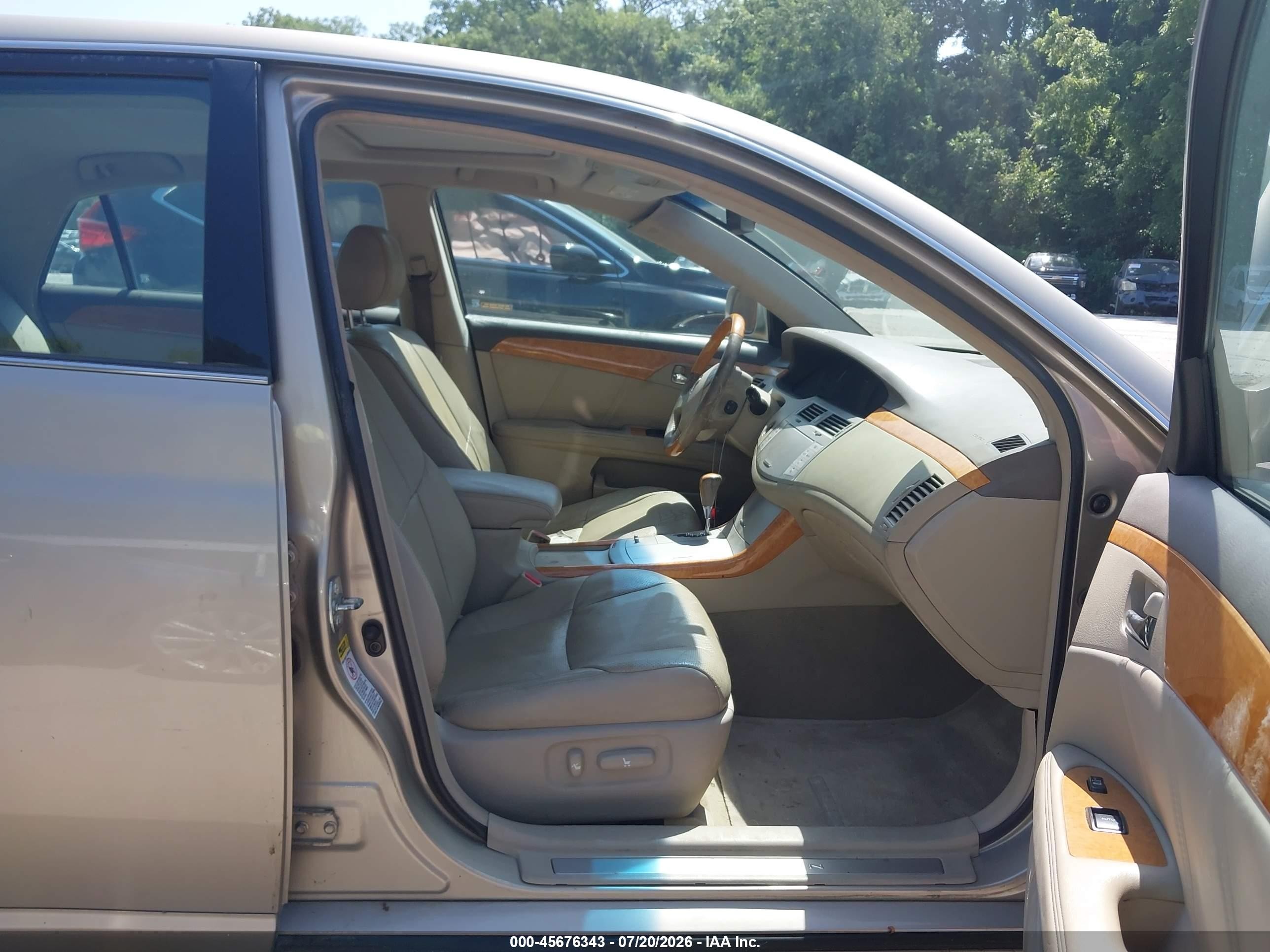 2005 Toyota Avalon Limited Золотой vin: 4T1BK36B85U016987