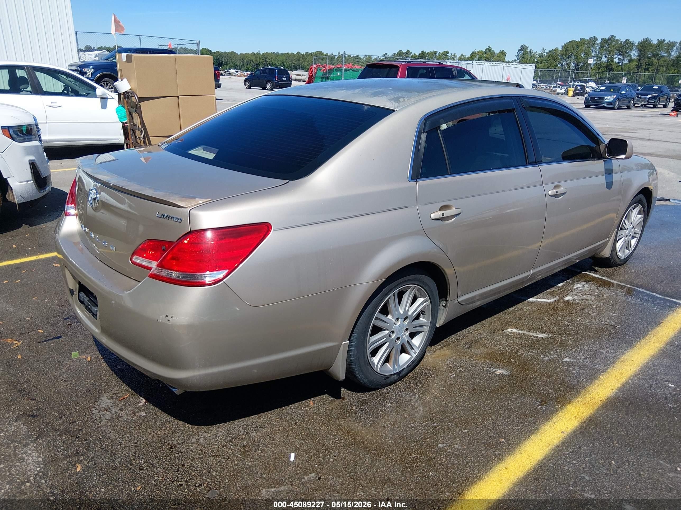 2005 Toyota Avalon Limited Gold vin: 4T1BK36B85U044692