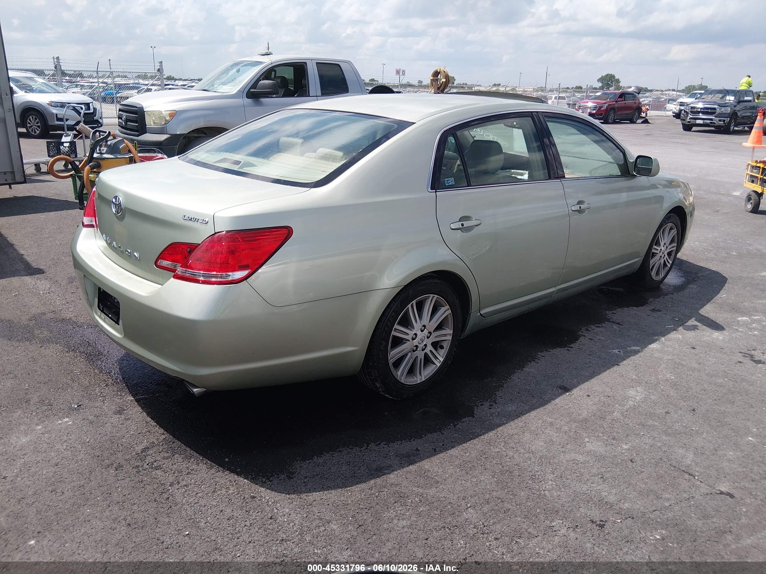 2006 Toyota Avalon Limited Green vin: 4T1BK36B86U090024