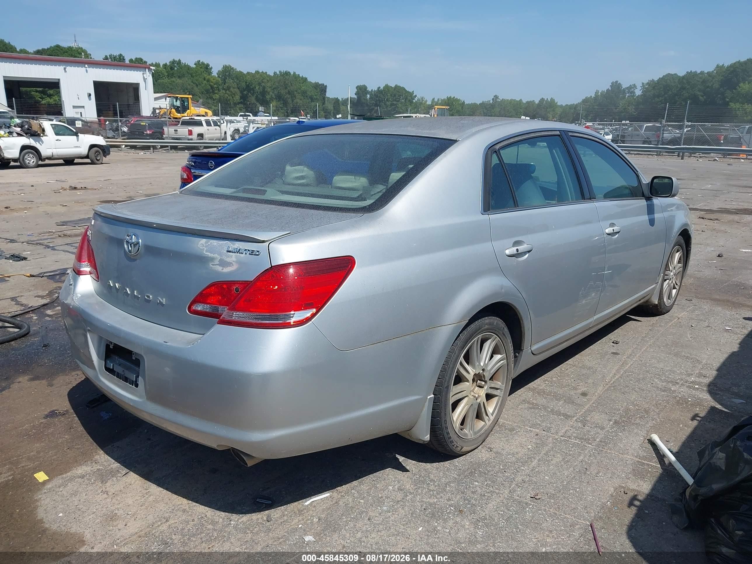 2006 Toyota Avalon Limited Серый vin: 4T1BK36B86U160265