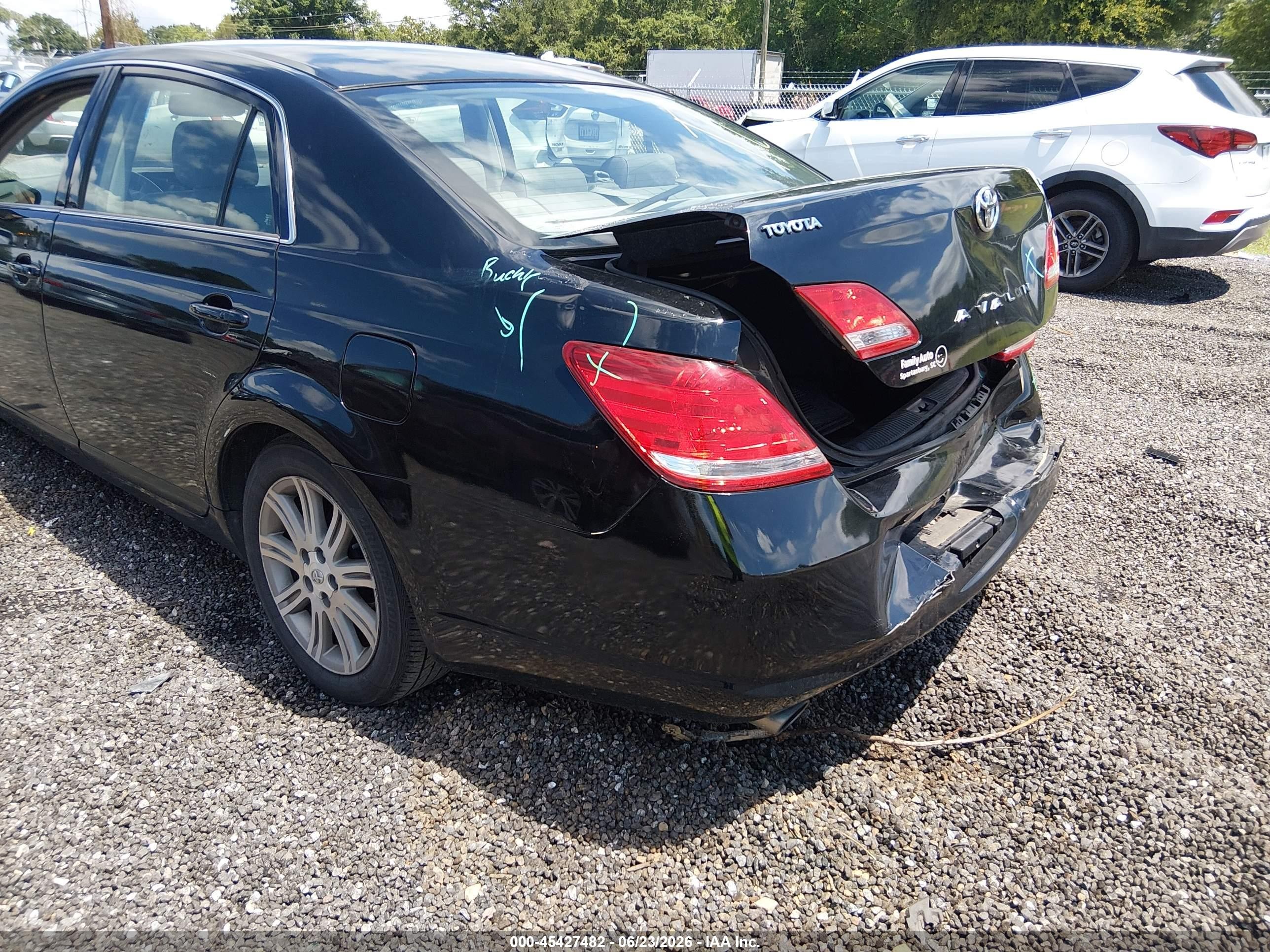 2007 Toyota Avalon Limited Black vin: 4T1BK36B87U171994