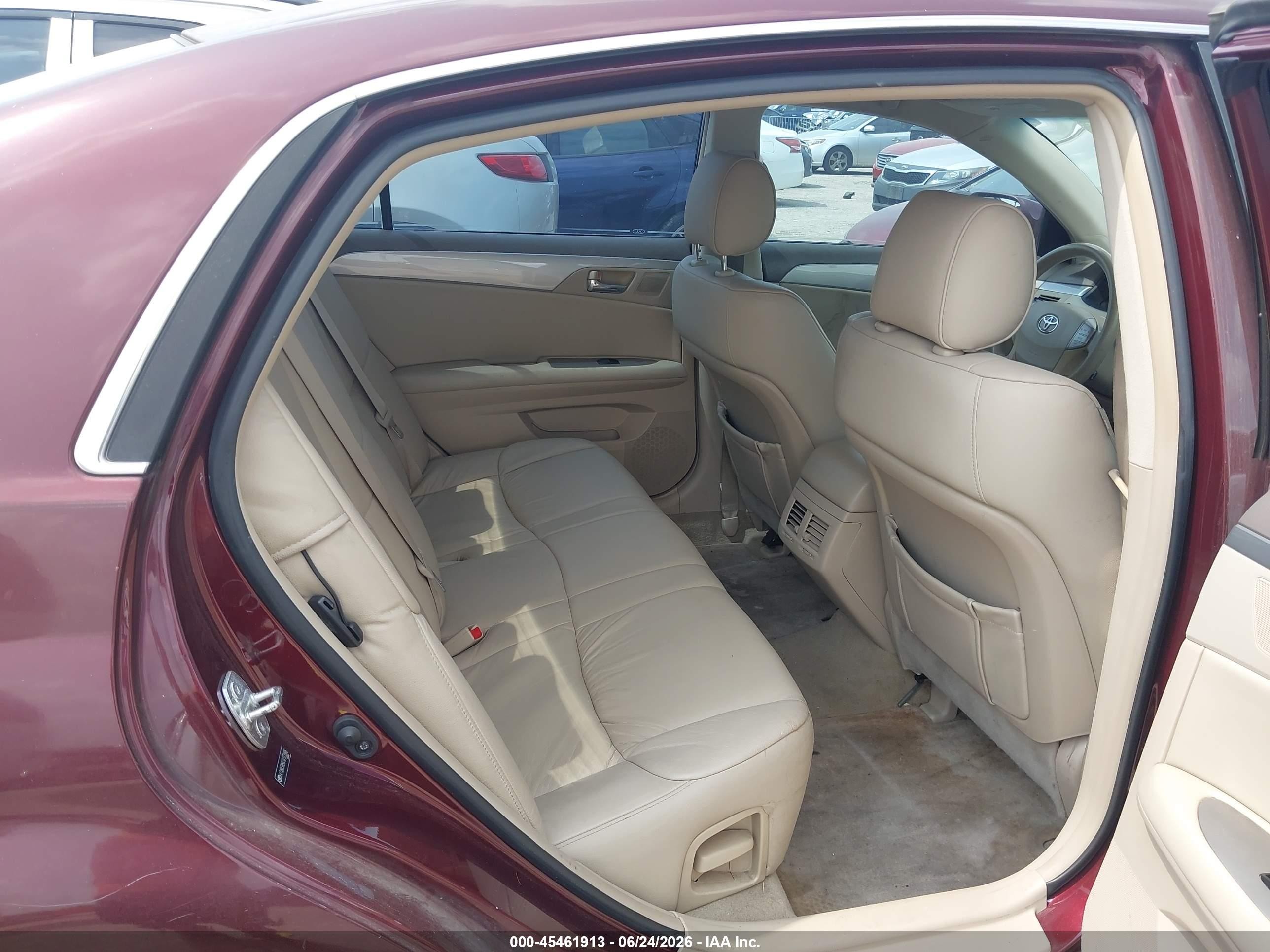 2007 Toyota Avalon Xl Burgundy vin: 4T1BK36B87U173986