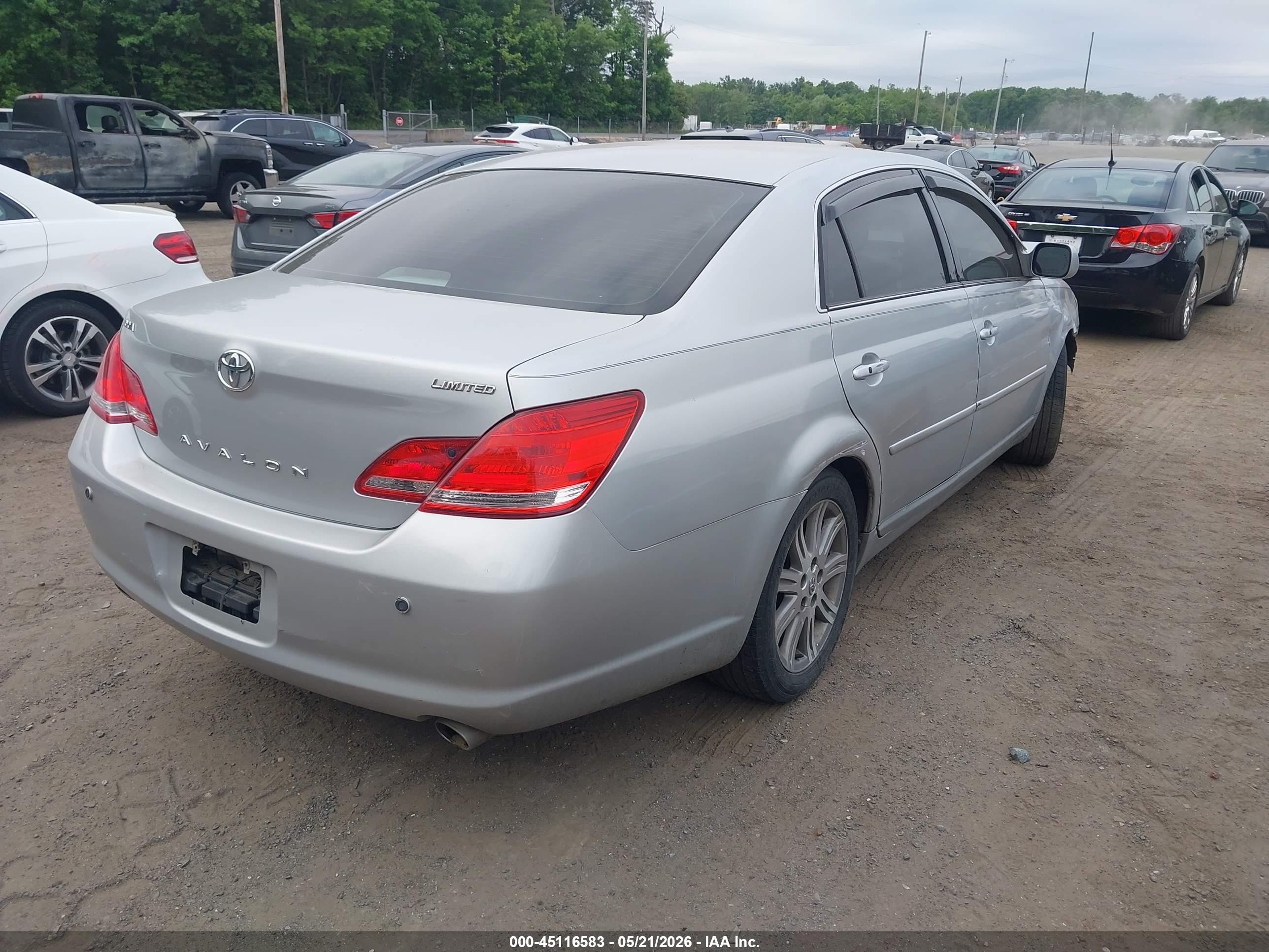 2007 Toyota Avalon Limited Silver vin: 4T1BK36B87U193851