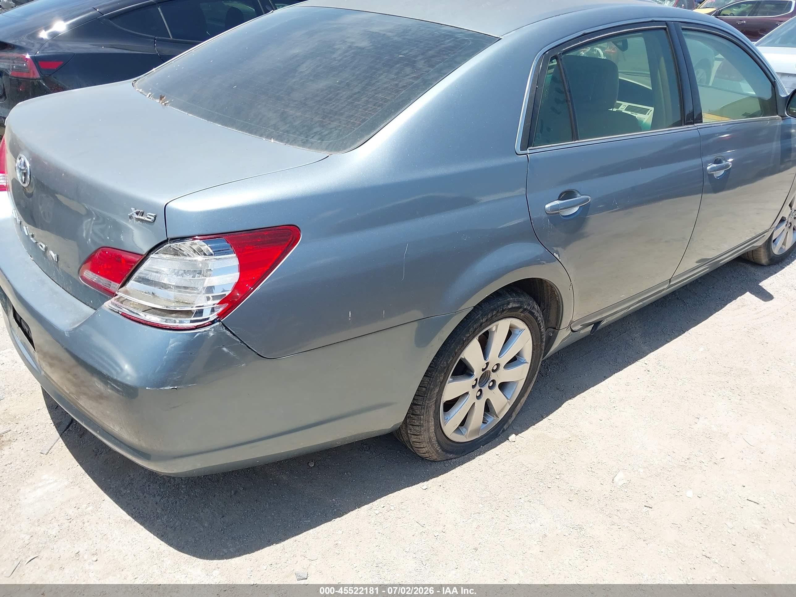 2007 Toyota Avalon Xls Light Blue vin: 4T1BK36B87U197771