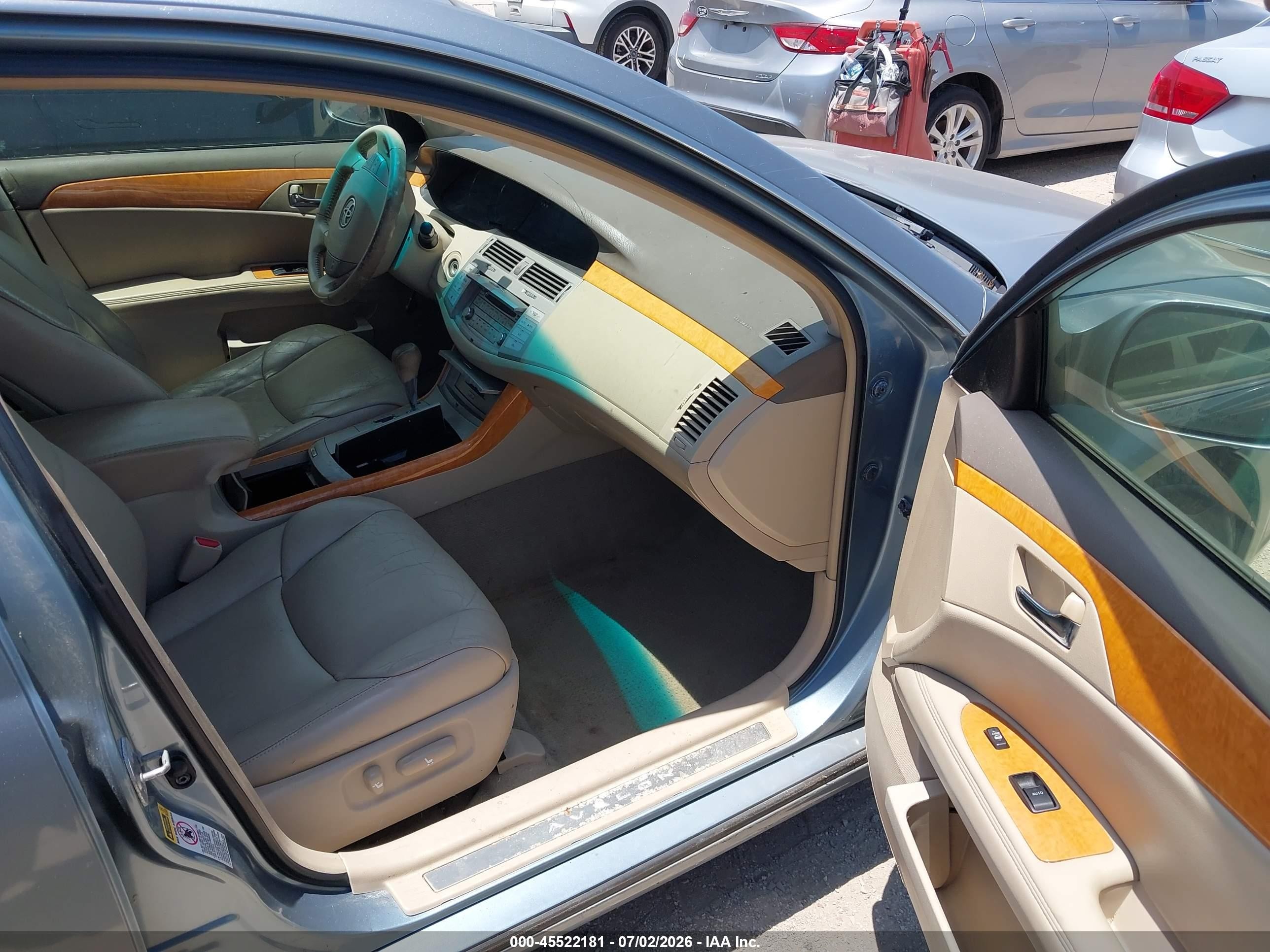 2007 Toyota Avalon Xls Light Blue vin: 4T1BK36B87U197771
