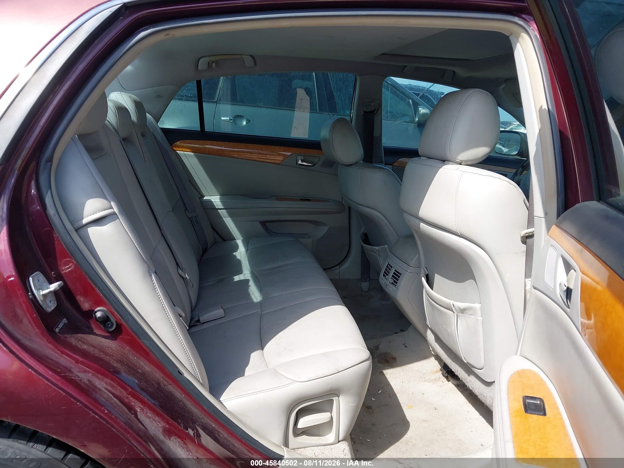 2007 Toyota Avalon Xls Бордовый vin: 4T1BK36B87U197964