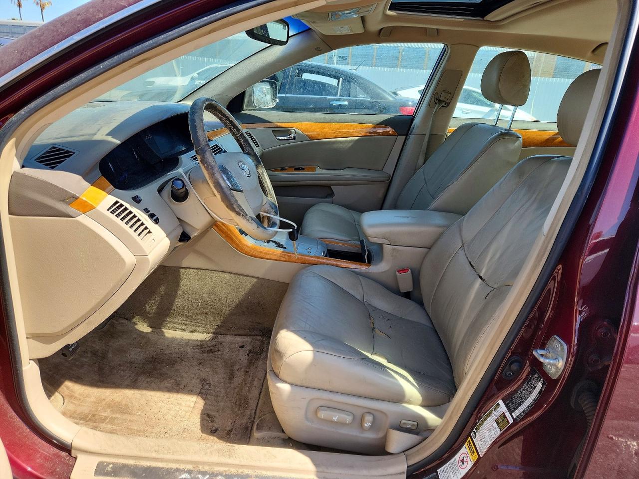 2007 Toyota Avalon Xls Burgundy vin: 4T1BK36B87U215816